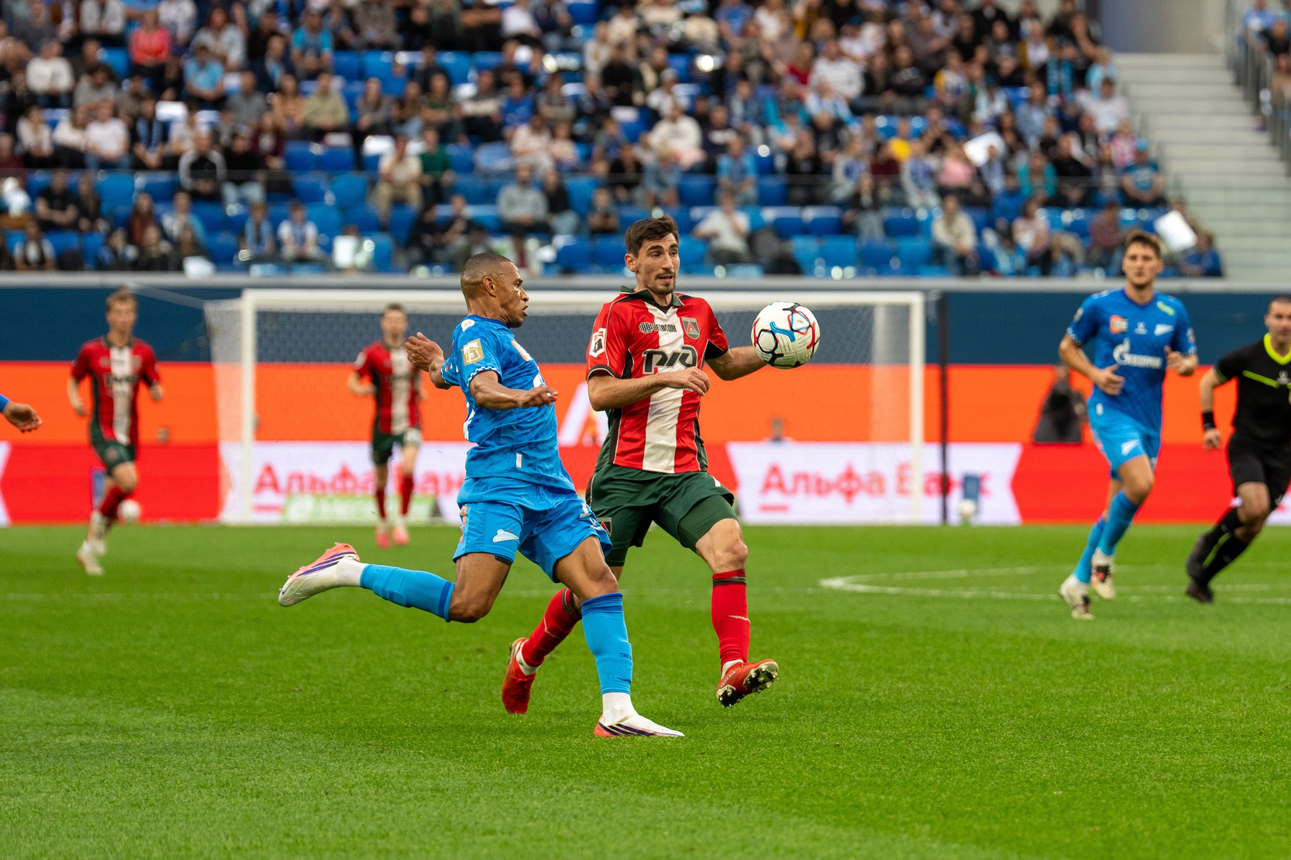 Zenit vs Lokomotiv 2-1 | RPL 2026/27 Round 8 Match Photography at Gazprom Arena | Sports Photographer Saint Petersburg