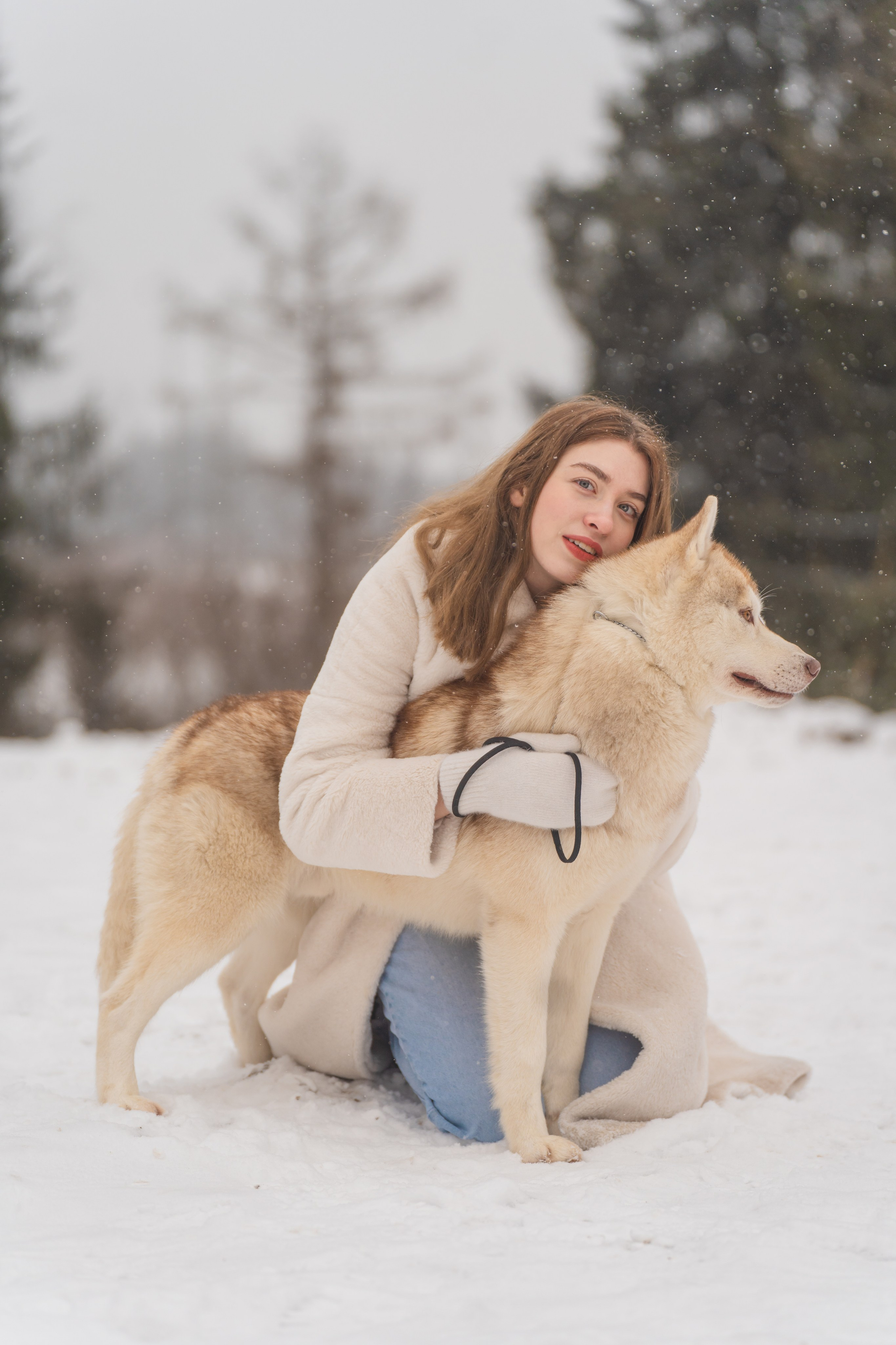 Светлана и хаски. Фотограф в Москве Ленарская Дарья