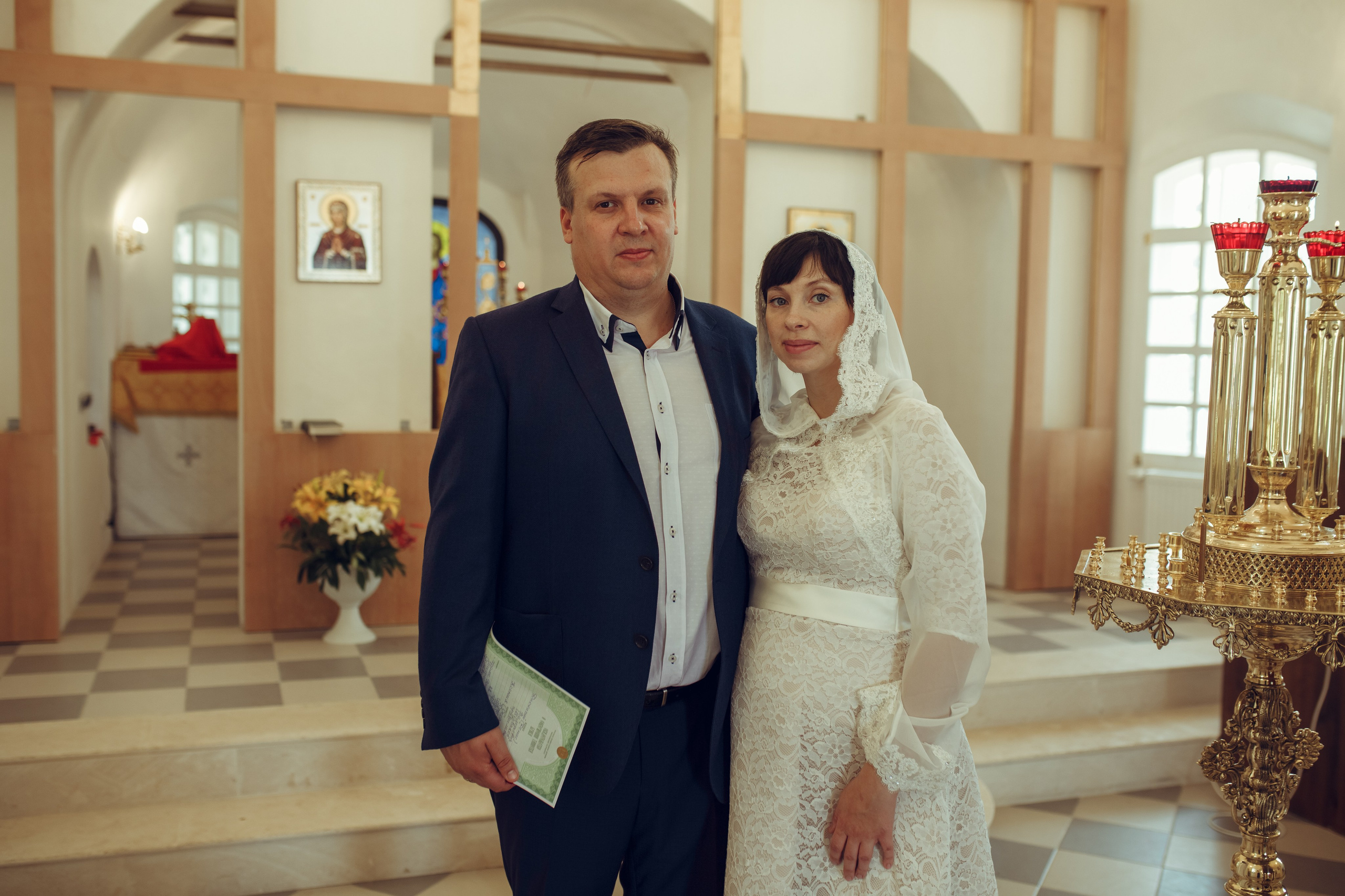 Венчание Оксаны и Дениса. Фотограф на Крещение, семейный фотограф в Москве