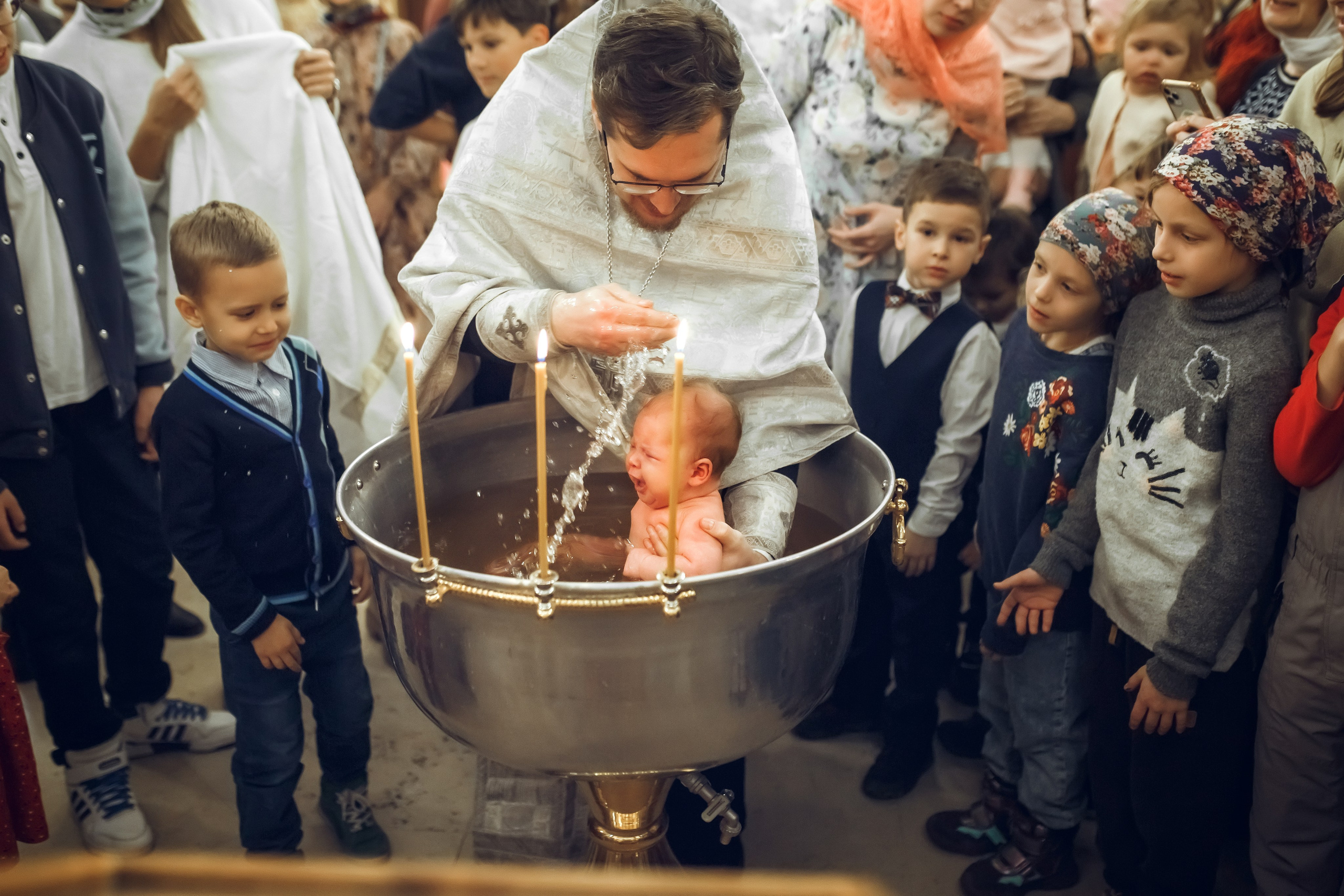 Крещение Анны. Фотограф на Крещение, семейный фотограф в Москве