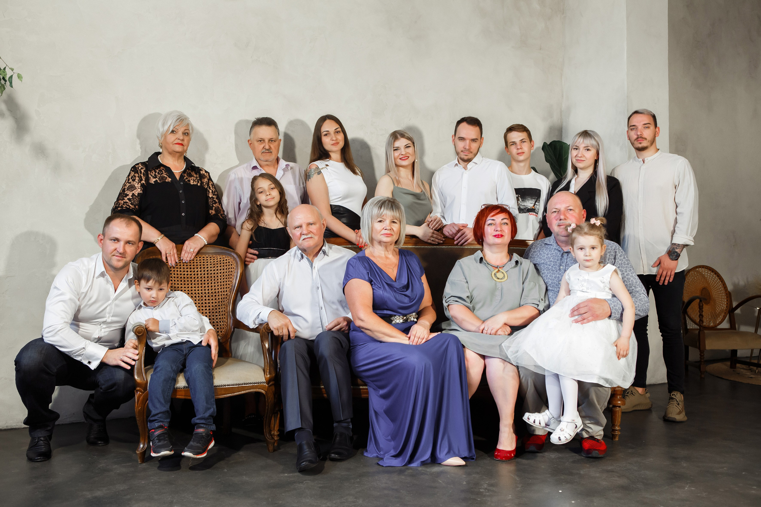 Очень большая семья, личные и парные портреты. Свадебный и портретный Фотограф в Липецке Дмитрий Котюков