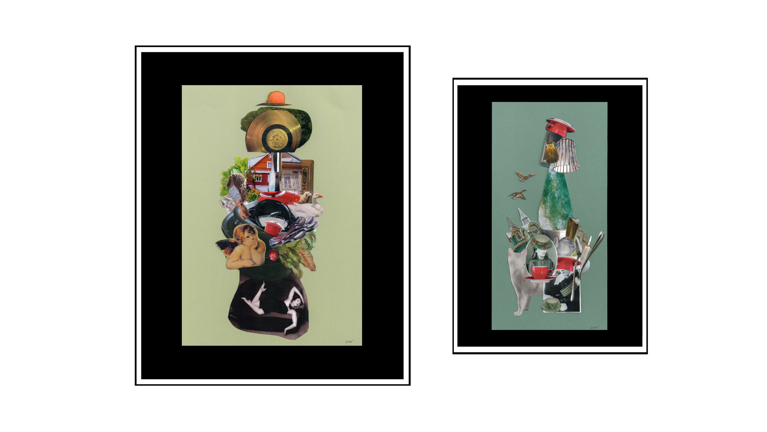 Коллажи Анны Колесовой (Ню)