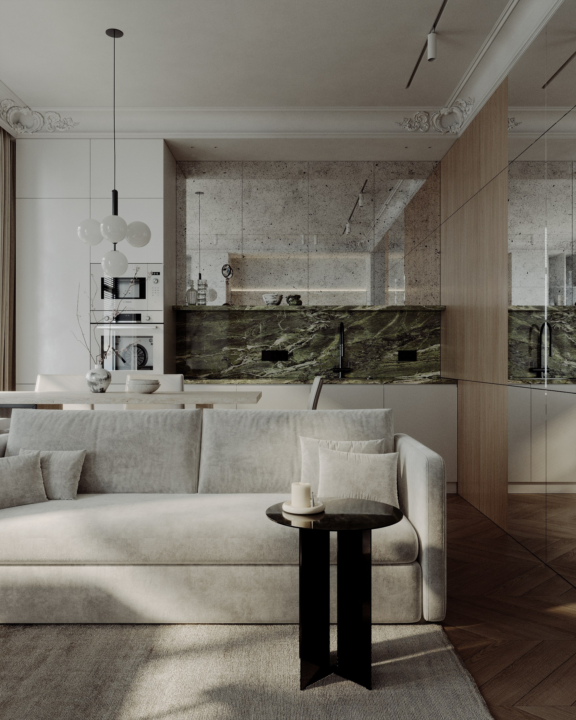 Студия 28 м². 3d визуализатор Валерия Романова