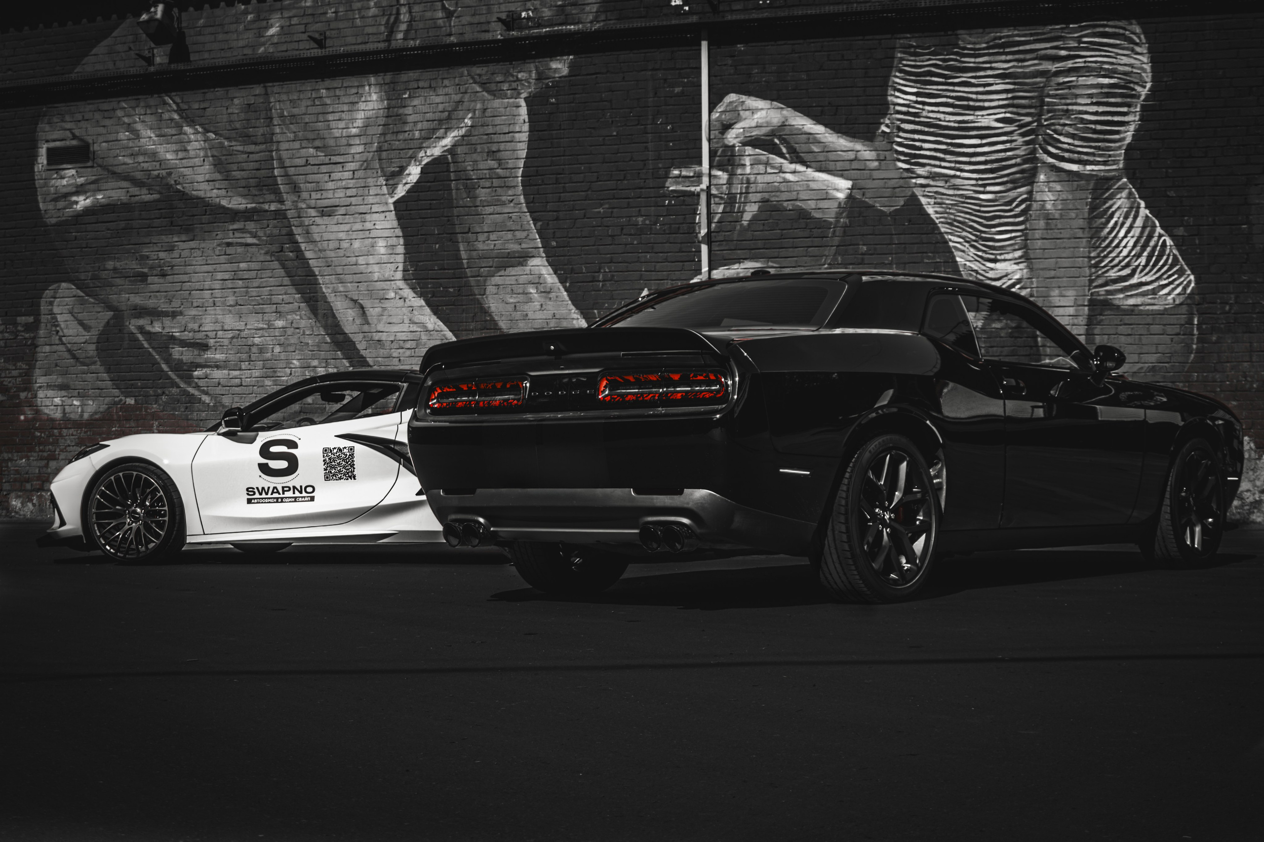 CHALLANGER & CORVETTE. Автомобильный фотограф в Москве