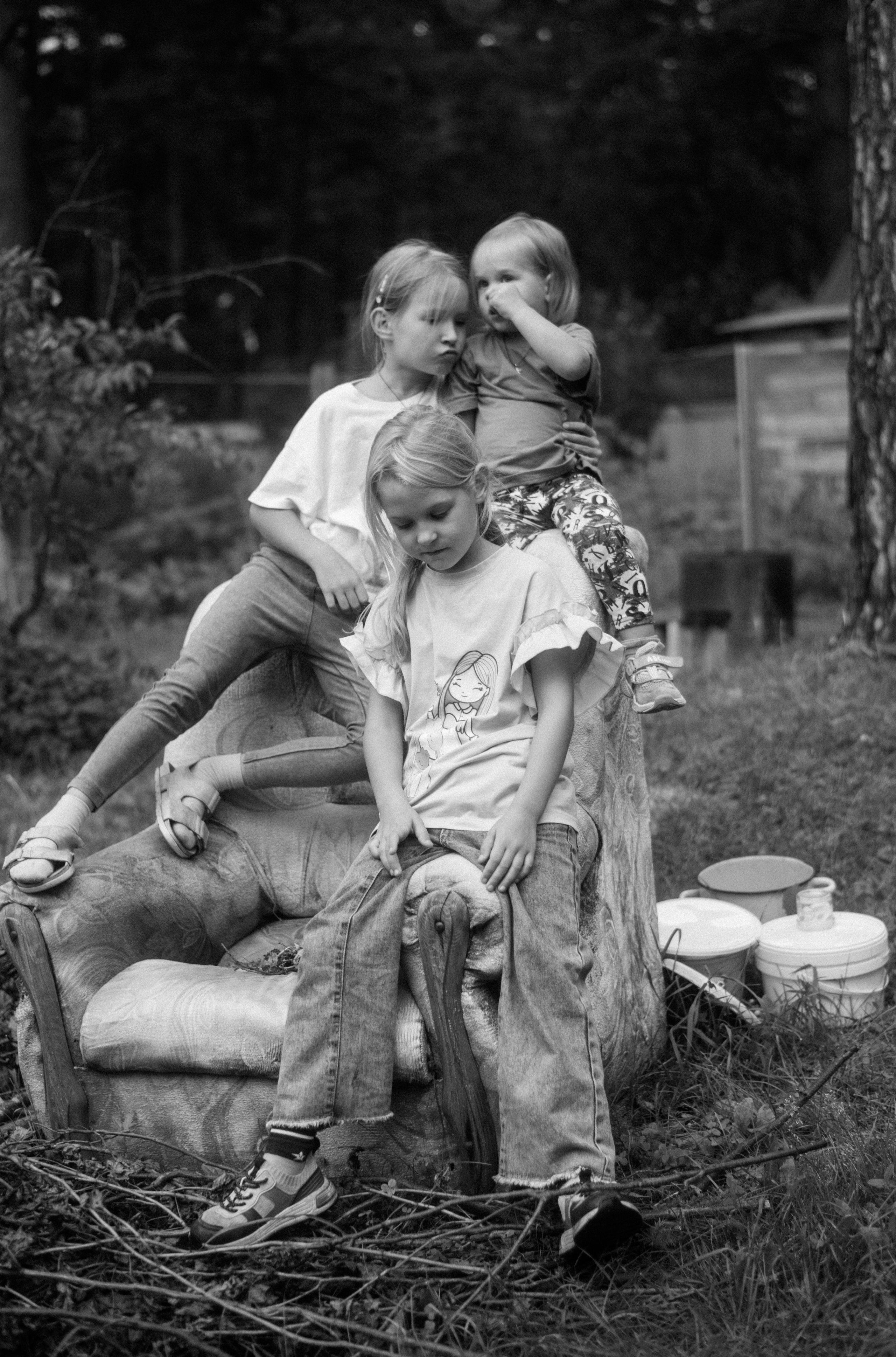 Детство Таи, Зои и Фани. Детский и семейный фотограф в Новосибирске Саша Дорошенко