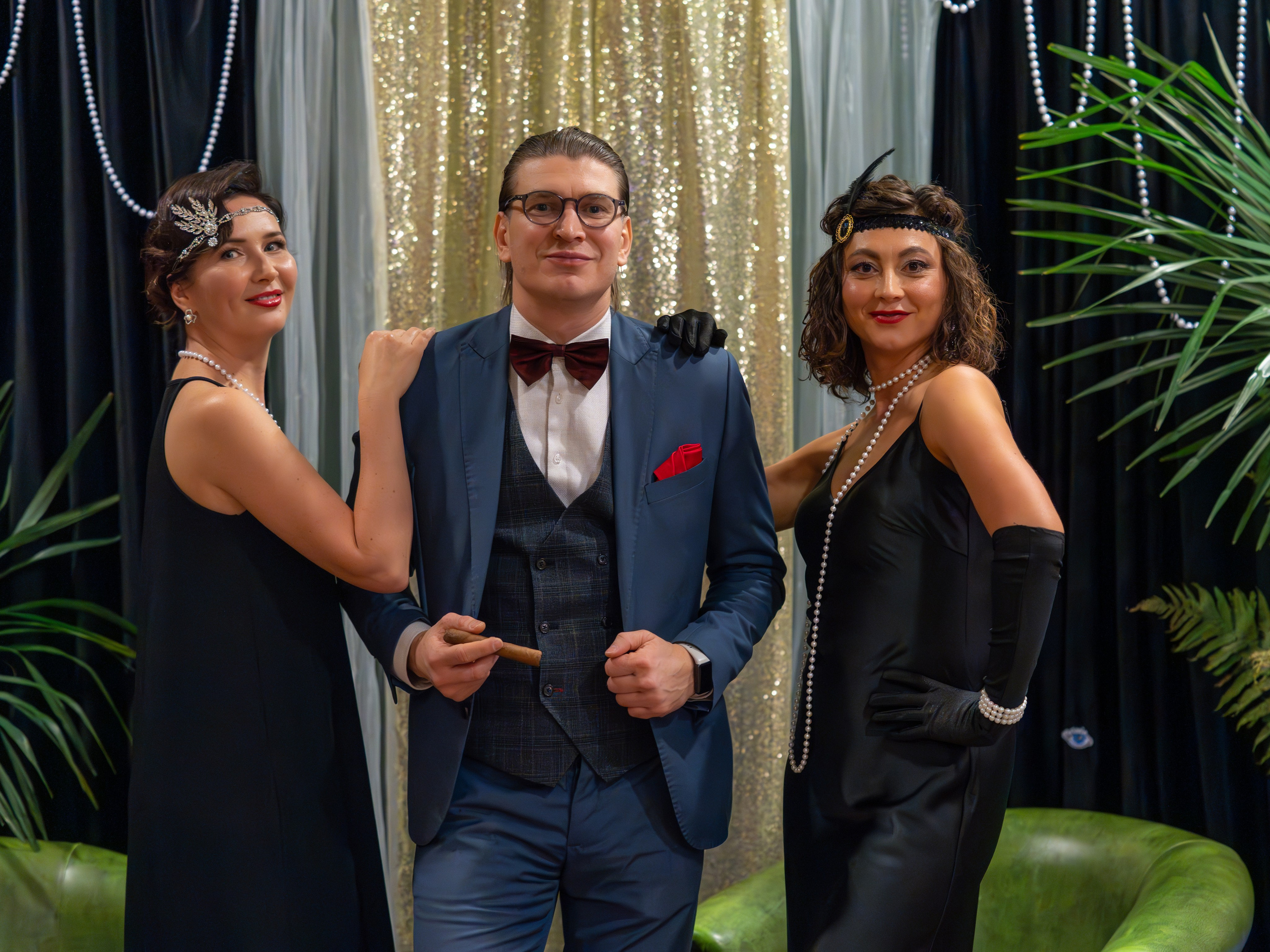 Новый год в стиле Great Gatsby. Репортажный фотограф в Красной Поляне и Сочи Павлюченко Екатерина