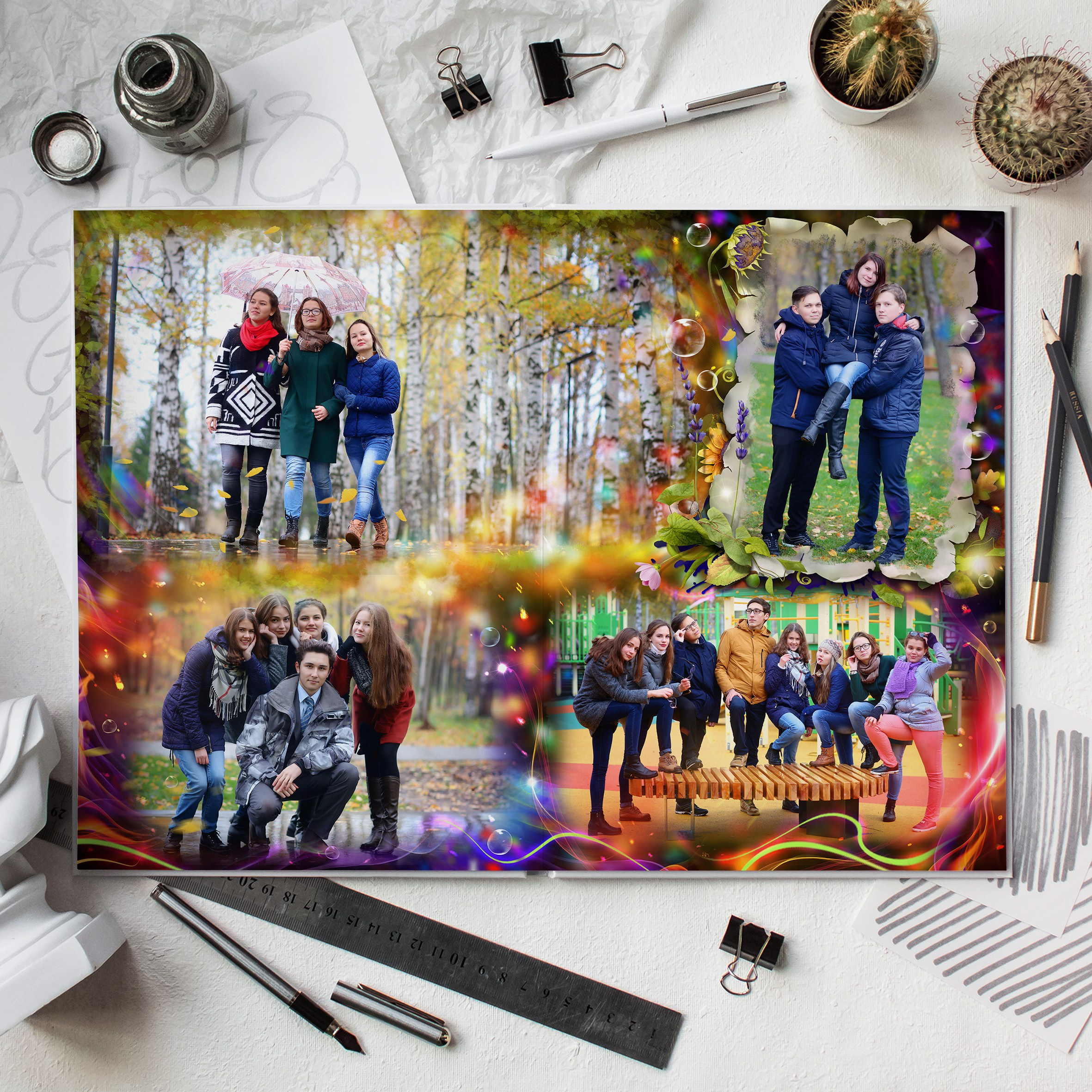 Ночной город. Современные выпускные альбомы. Мы делаем не просто альбомы, а стильные фотокниги