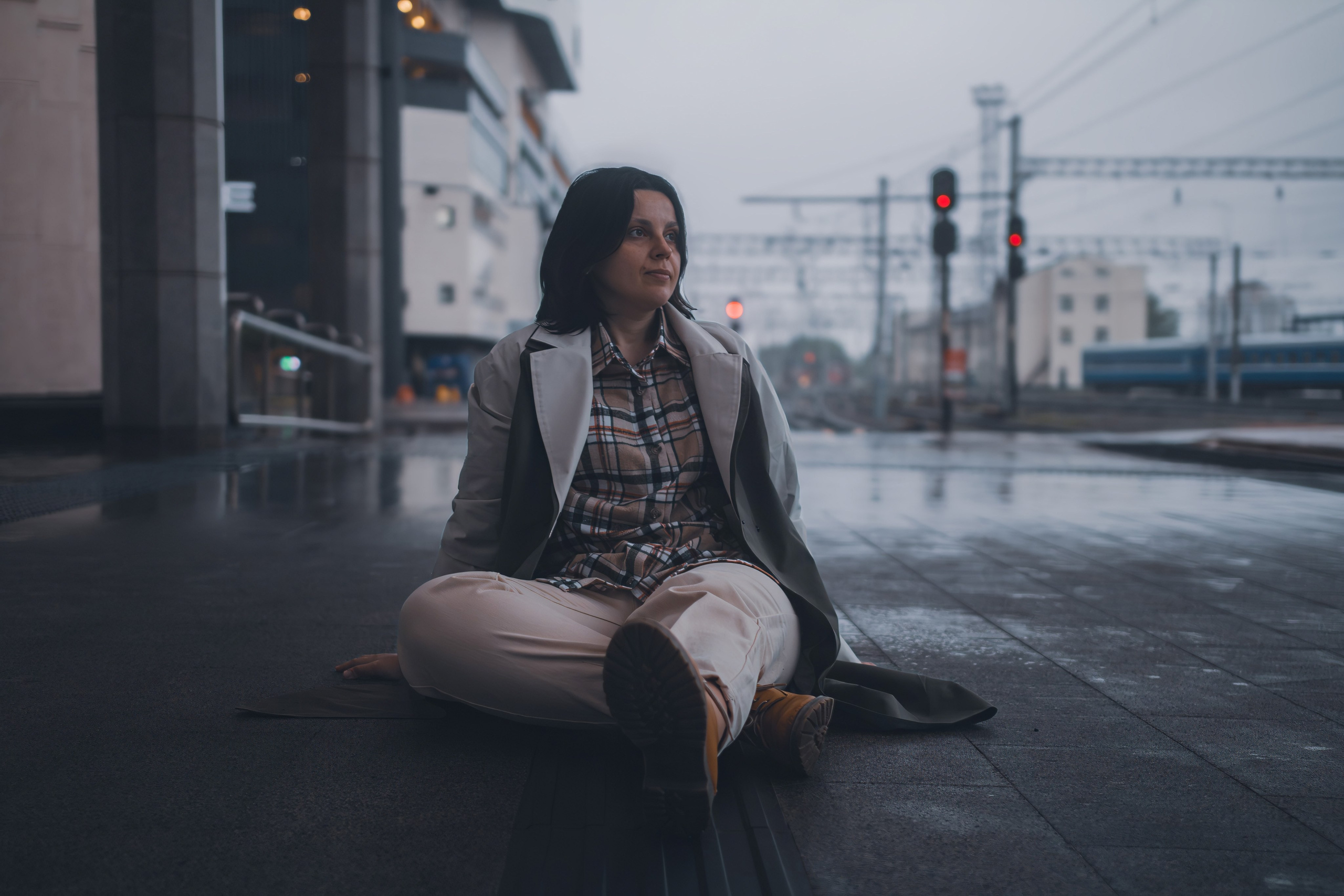 Фотосессия на вокзале