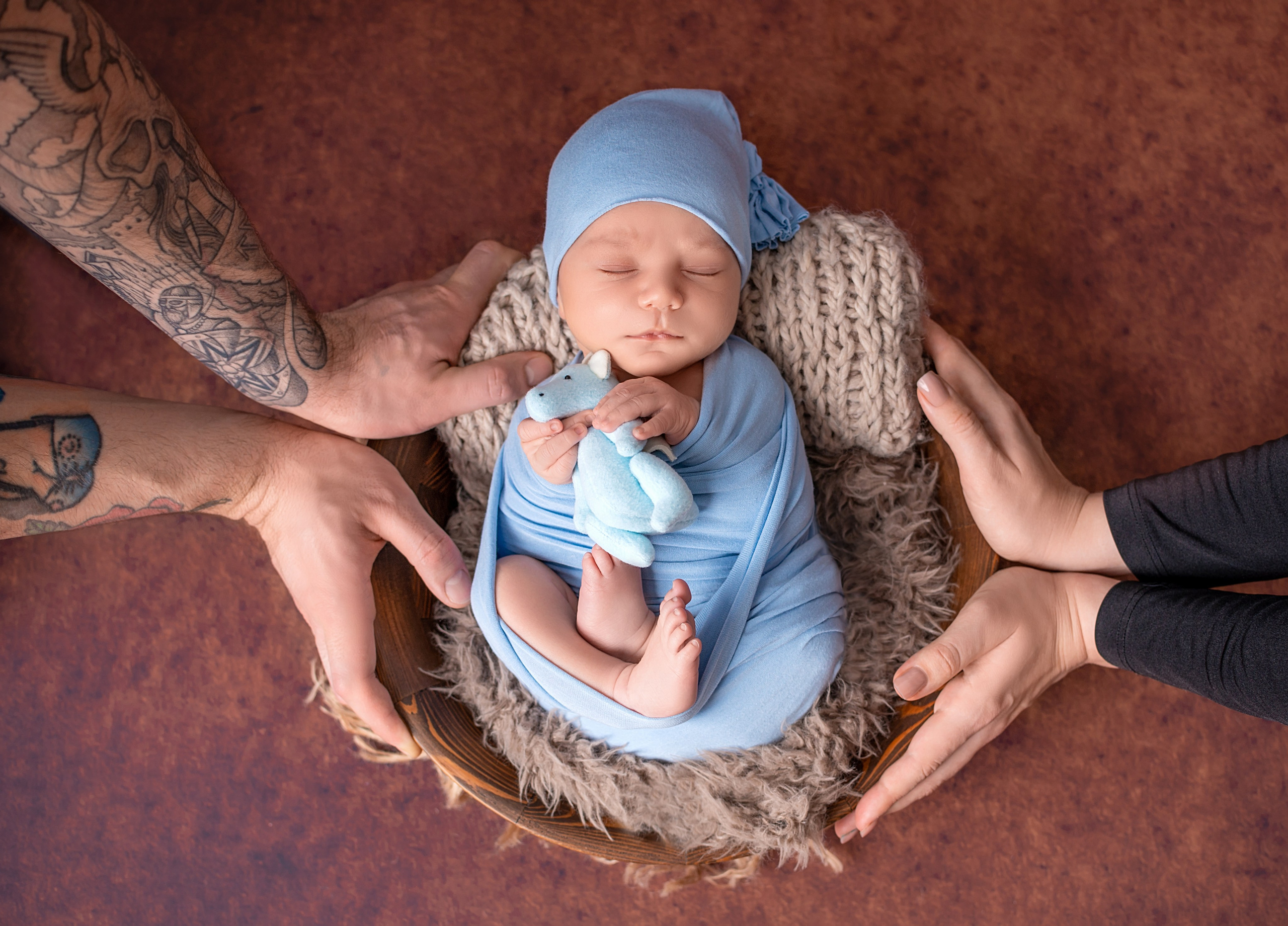 Съёмка новорожденных у вас дома в Краснодаре. Фотограф новорожденных Краснодар Малышенко Надежда