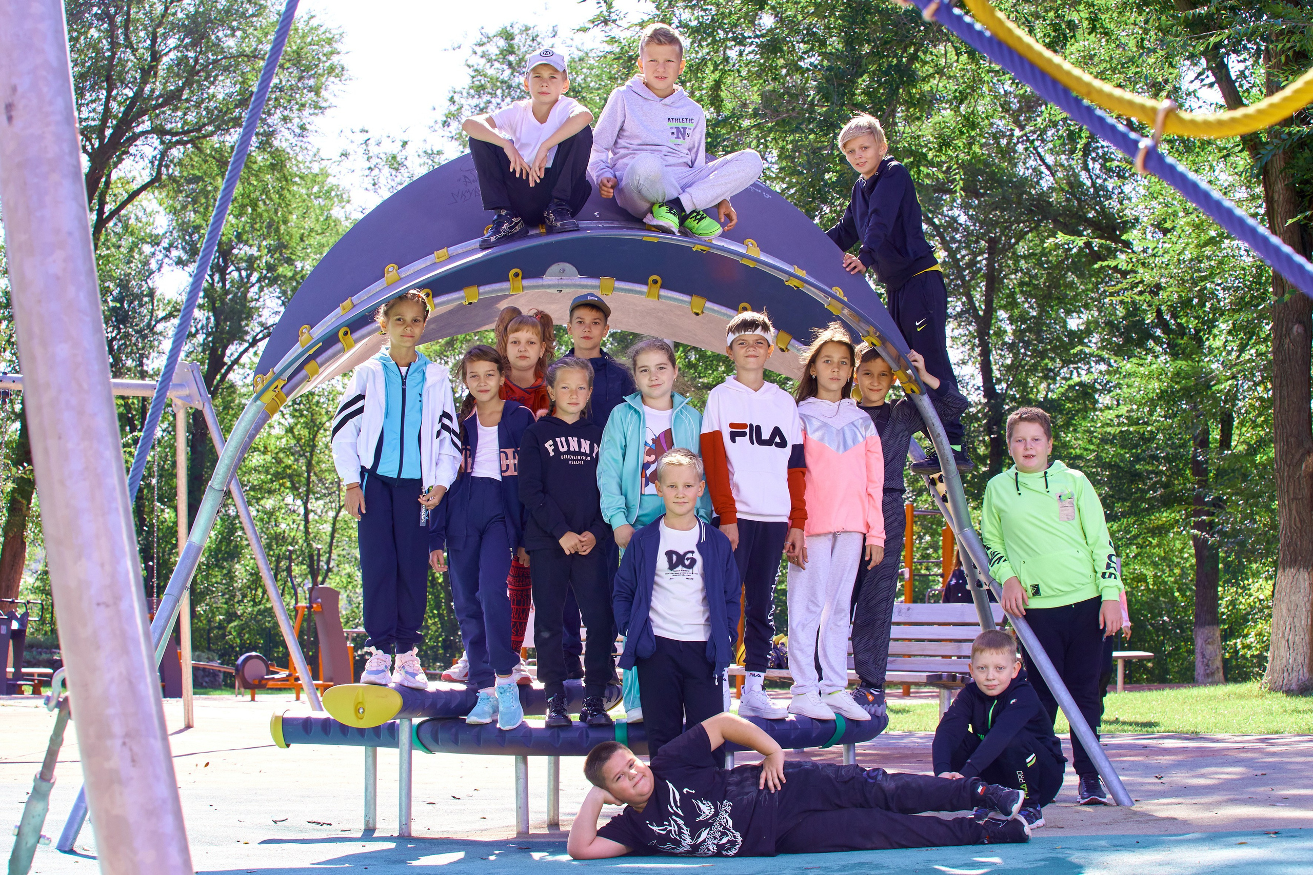 Съёмка в парке осенью. 4 класс. Childrenfoto.ru