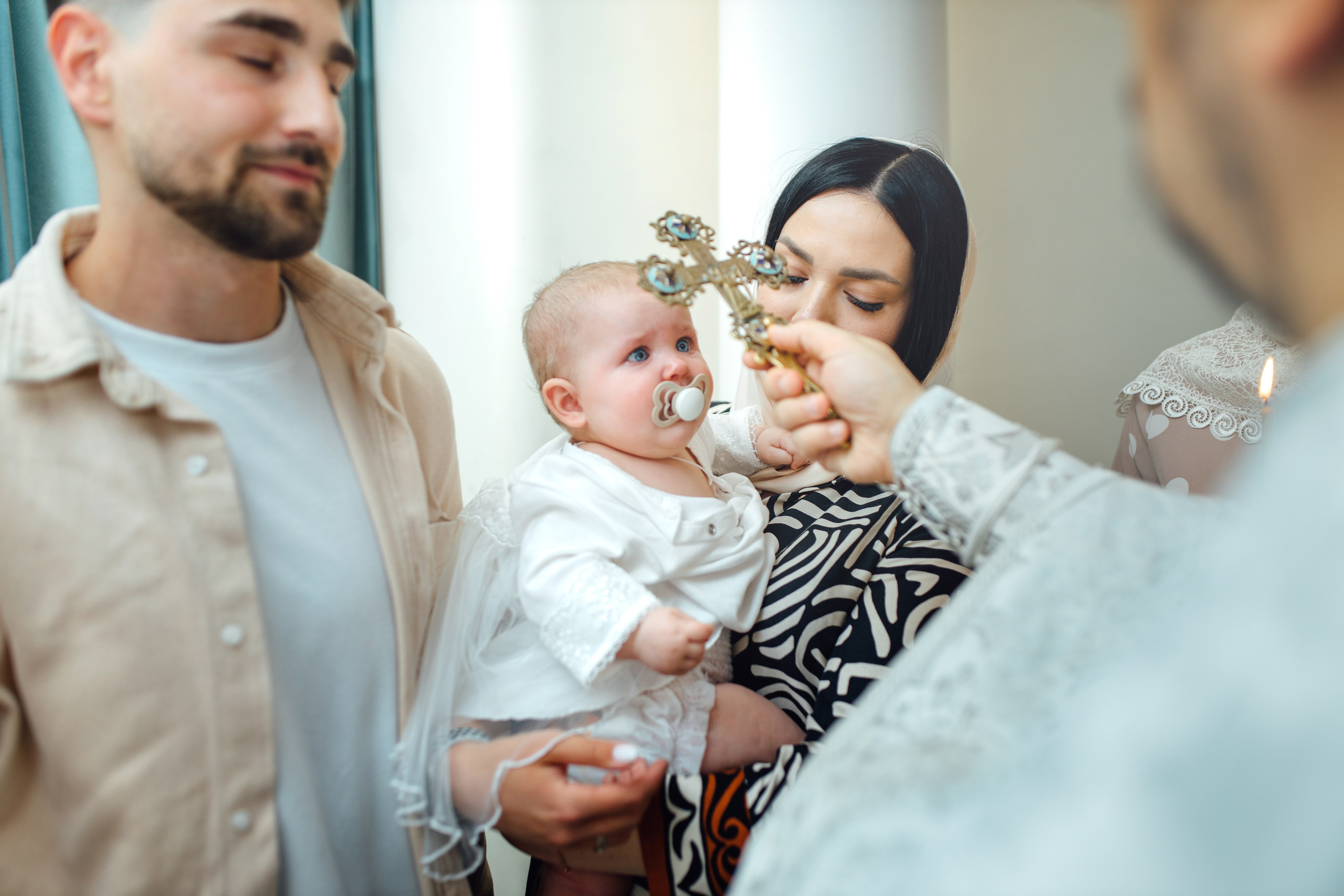 Таинство крещения Софии, апрель 2024