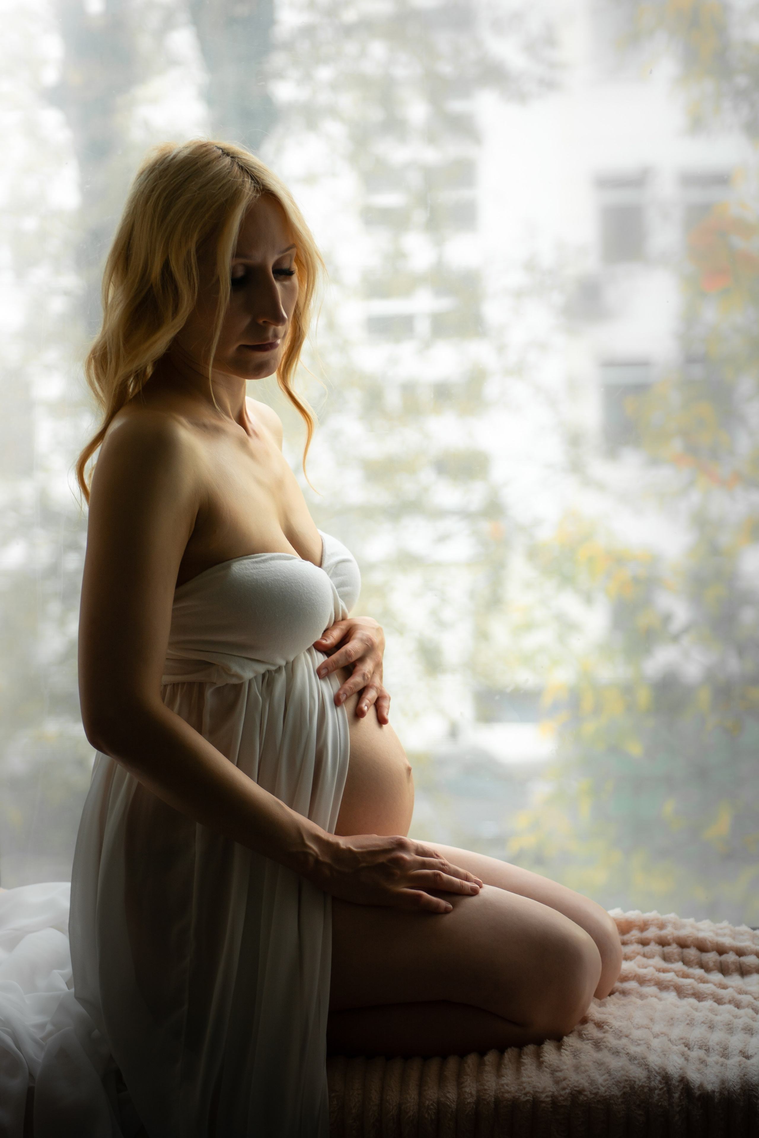 Окно. Фотосессия беременности — Крылова Натали — Москва
