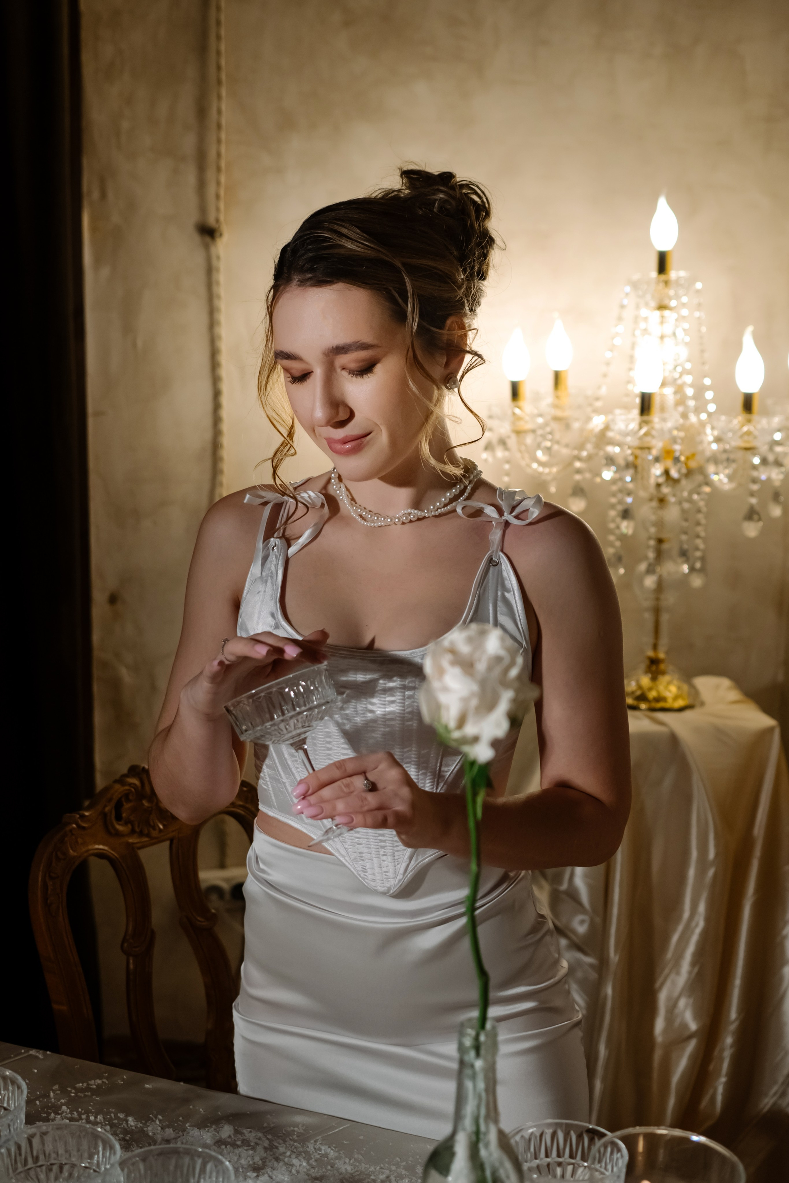 Индивидуальная. Со свечами. Свадебный и сеейный фотограф в Санкт-Петербурге Елена Худякова