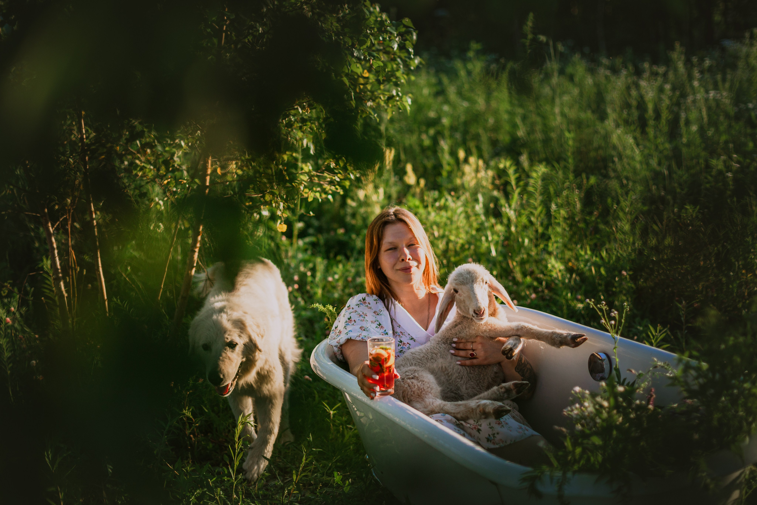 Ванна в поле. Фотограф-анималист Татьяна Степанова