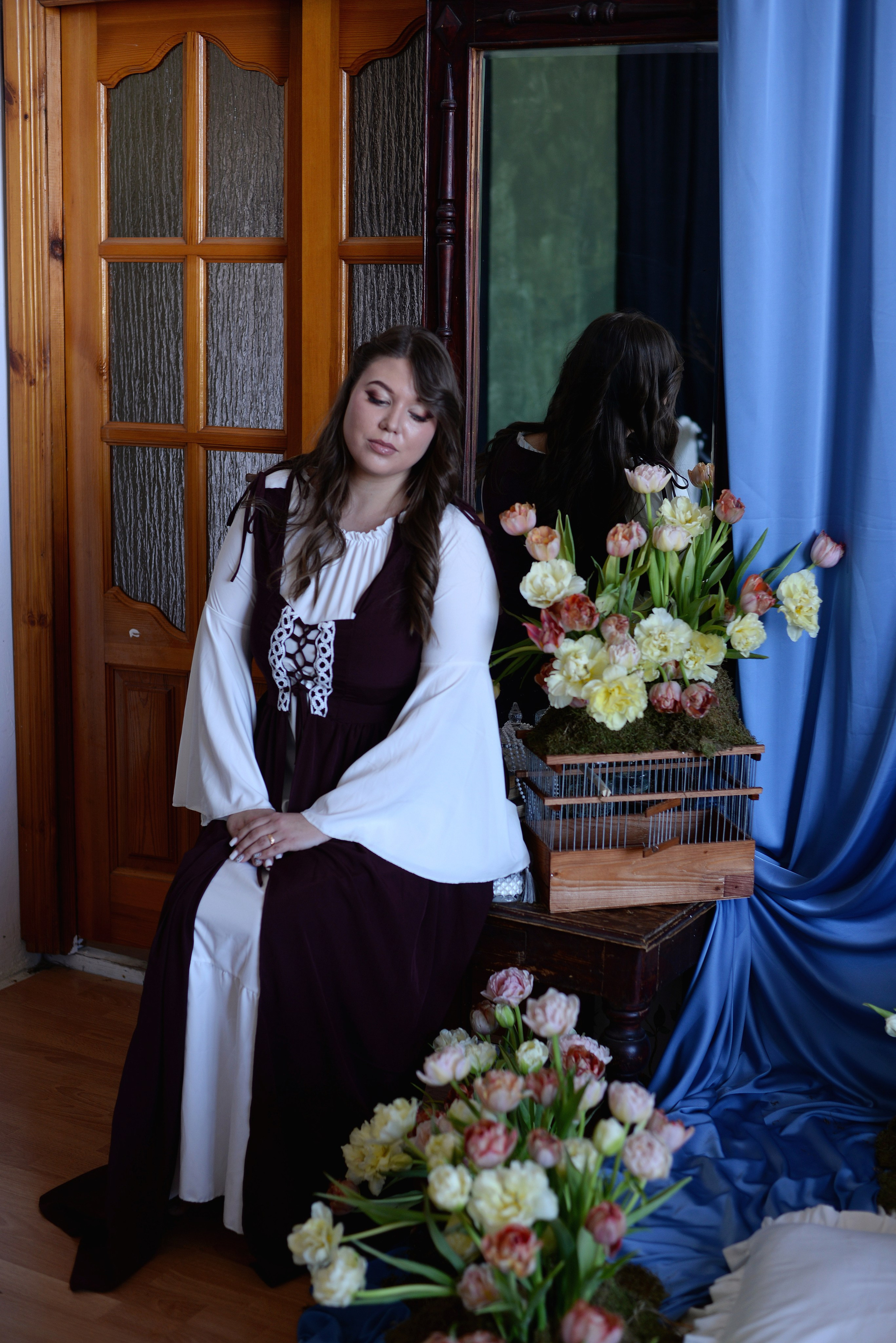 Екатерина и тюльпаны. Фотограф Любовь Бузыкина