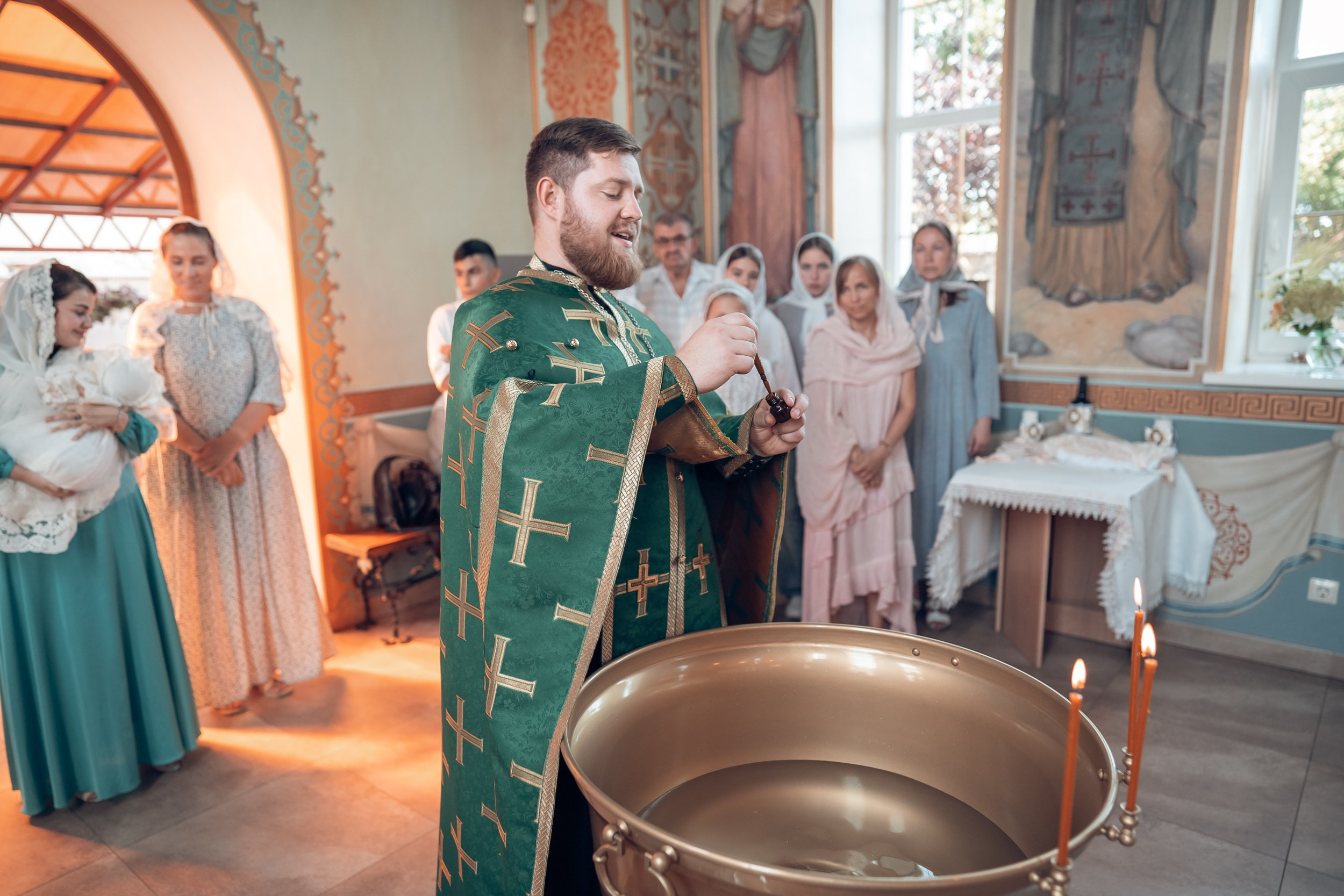 Крещение в храме ап.Андрея Первозванного г. Севастополь. Церковный фотограф Севастополь