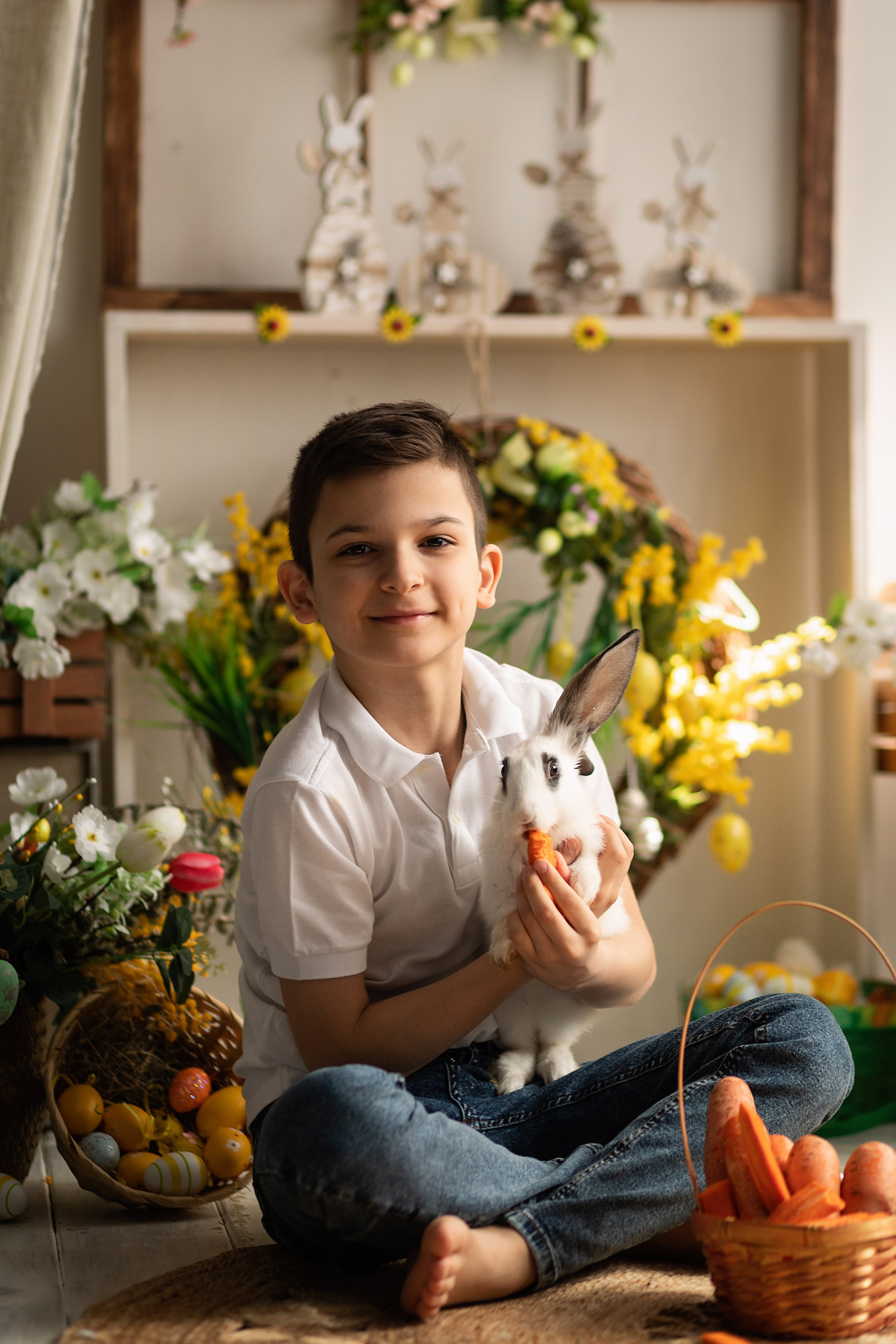 Фотопроект Пасхальный с кроликами. ФОТОГРАФ НА ГОДИК, БЕРЕМЕННОСТИ, НОВОРОЖДЕННЫХ, КРЕЩЕНИЯ МОСКВА