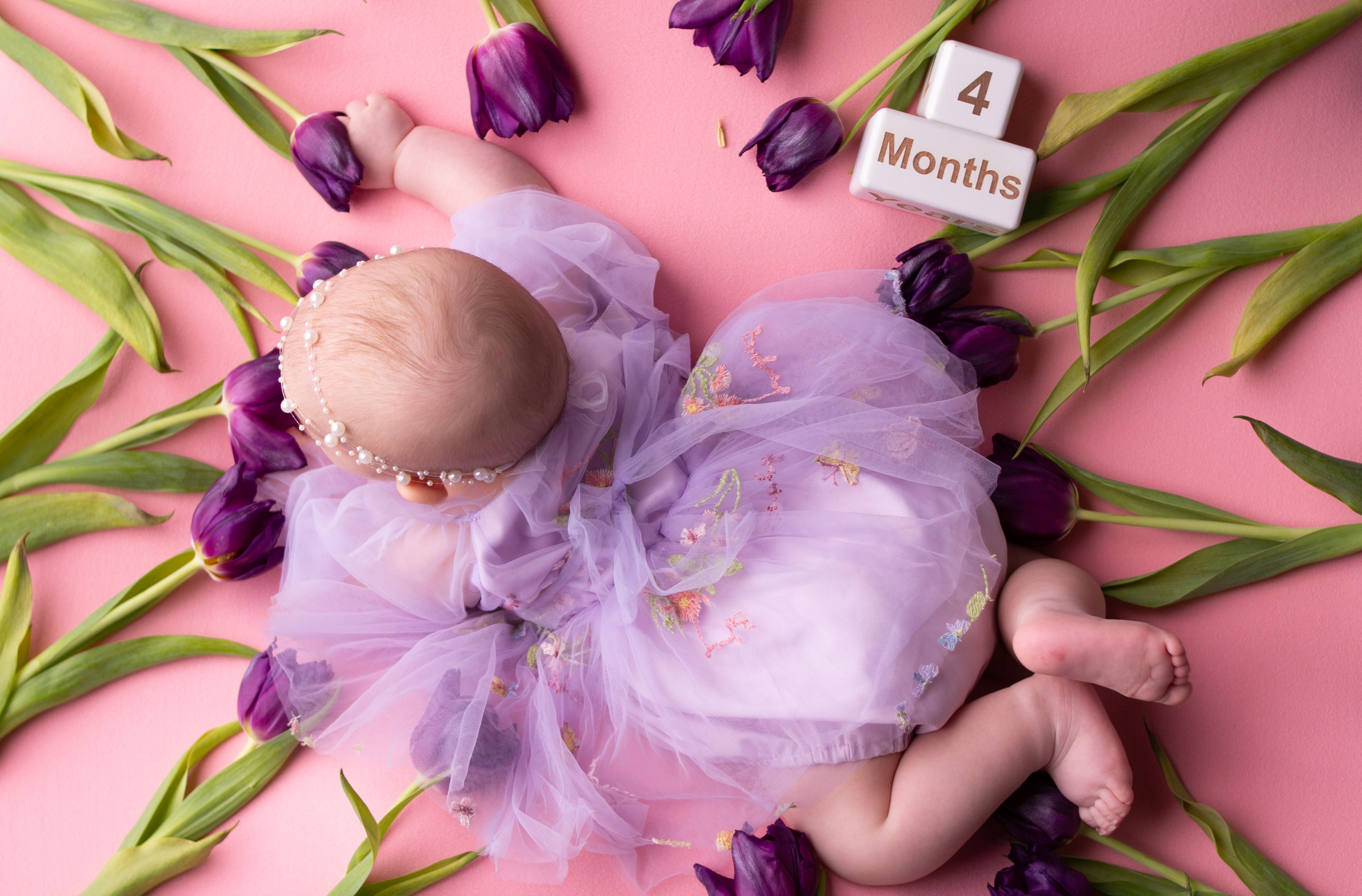 Полина 4 месяца. Первый кадр | newborn фотограф | Всеволожск