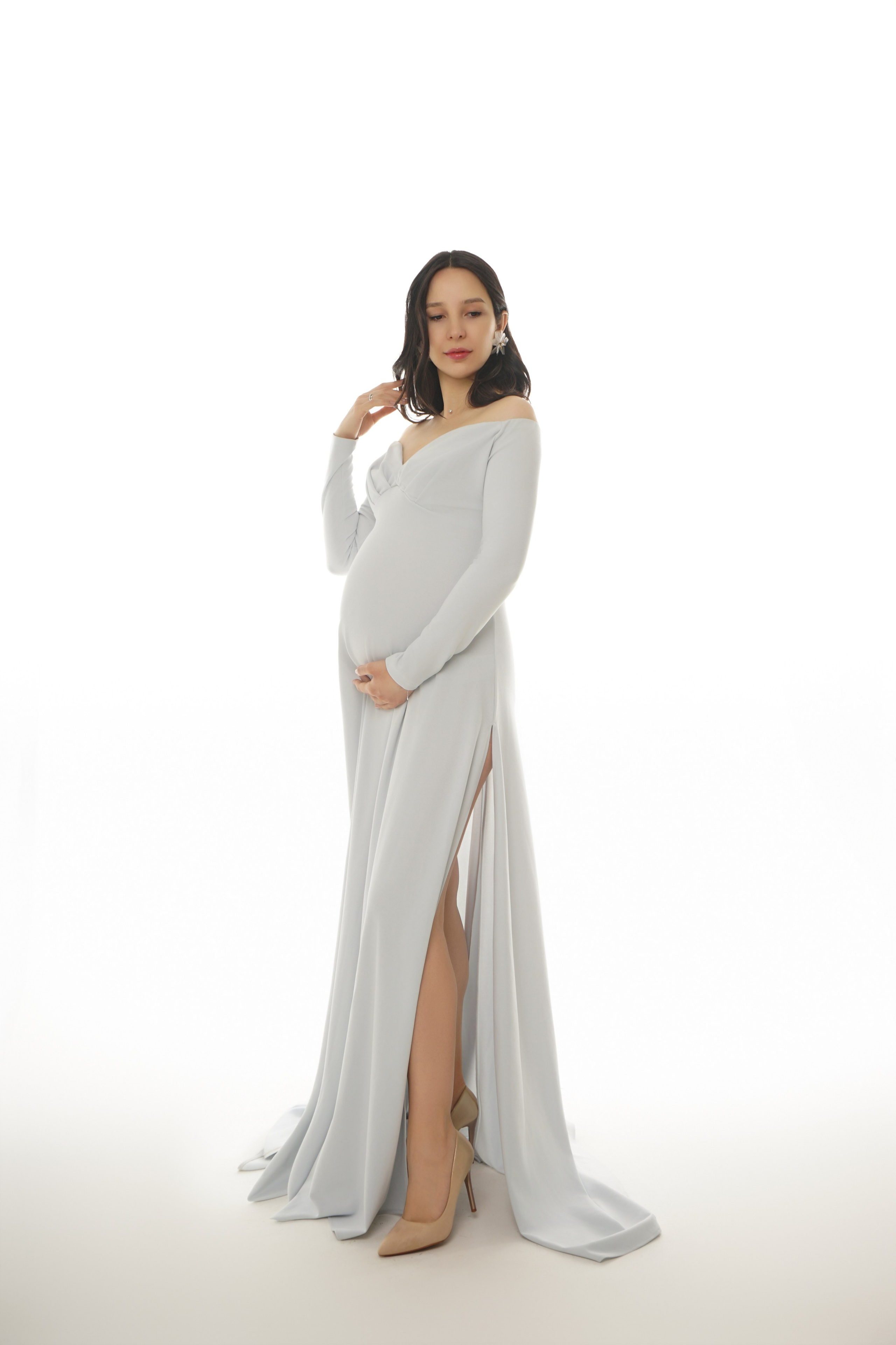 Съёмка беременности в моей фотостудии «НЕБО». Женский фотограф в Химках Алёна Ленёва