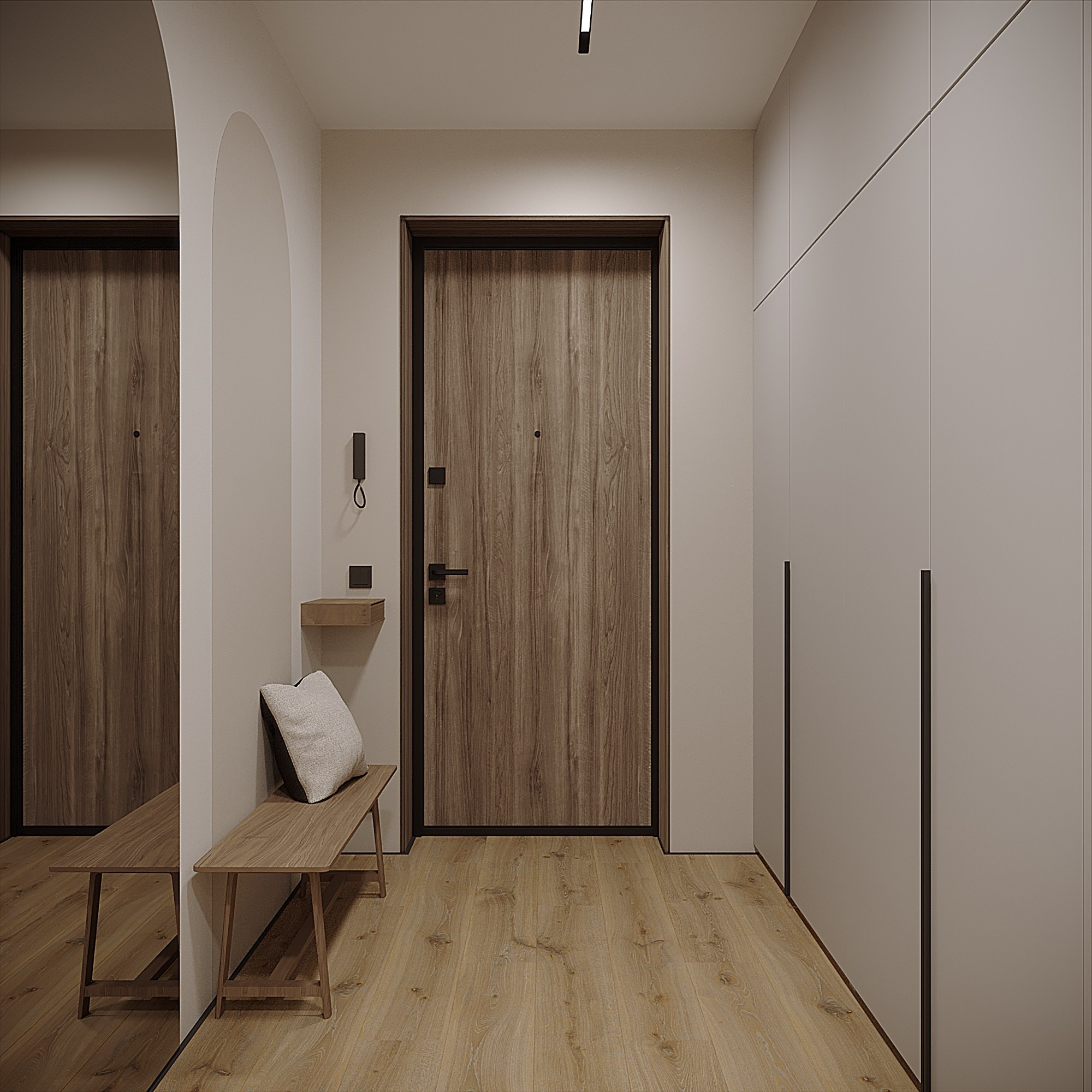 Квартира в стиле джапанди. Lina architector | Дизайн интерьера