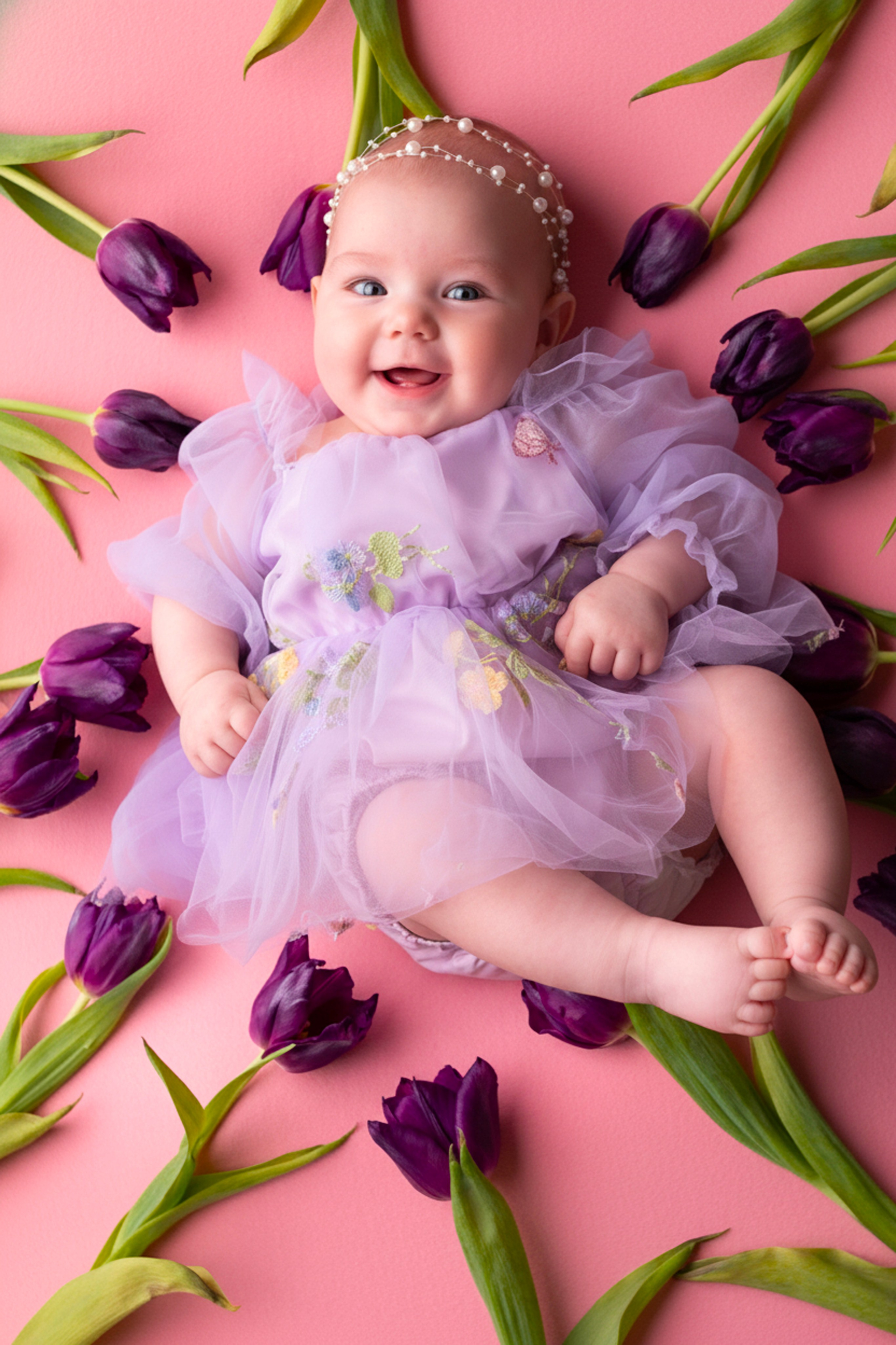 Полина 4 месяца. Первый кадр | newborn фотограф | Всеволожск