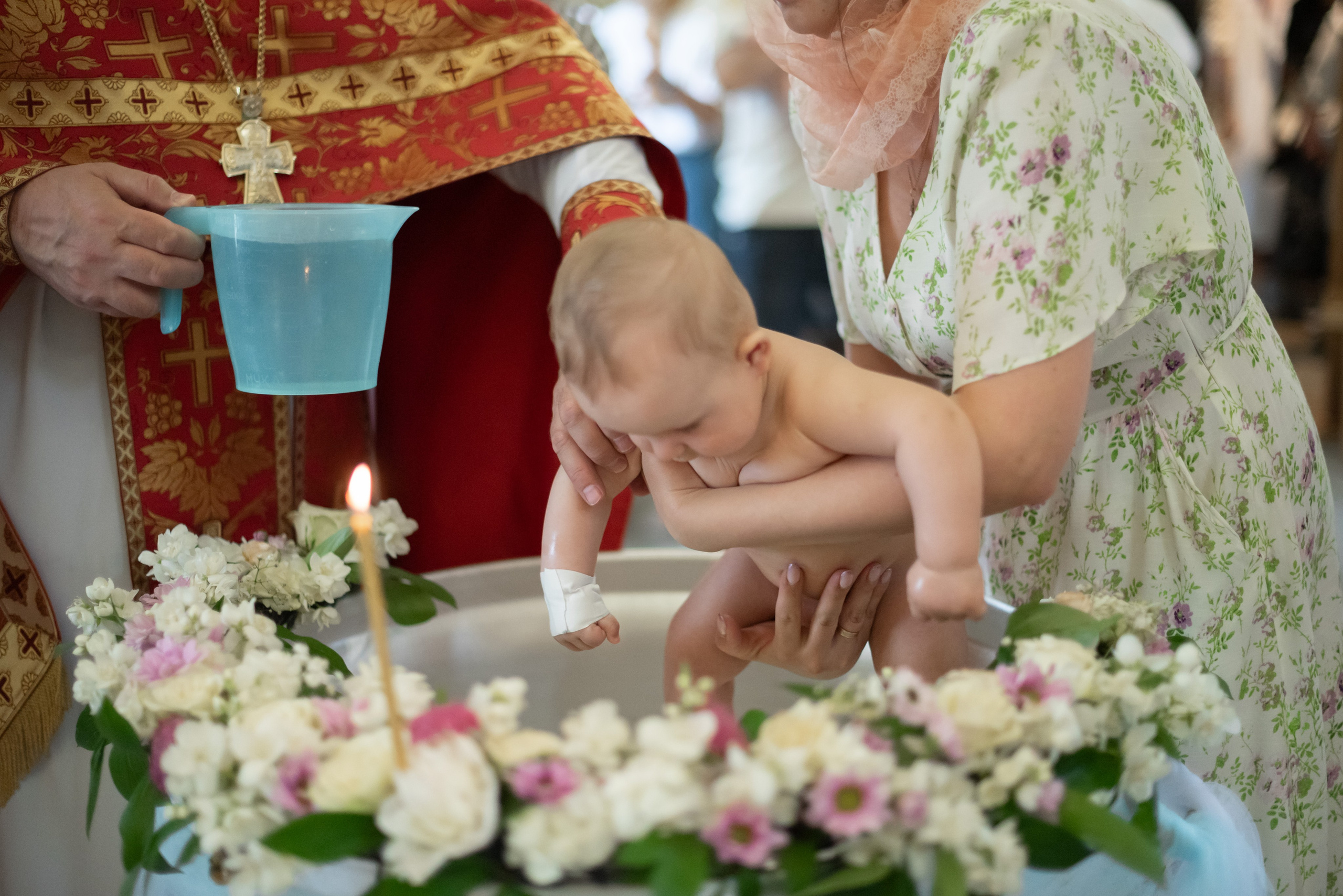 Украшение купели. Фотограф Крещения и Венчания. Минск и другие города. Почтенная Наташа