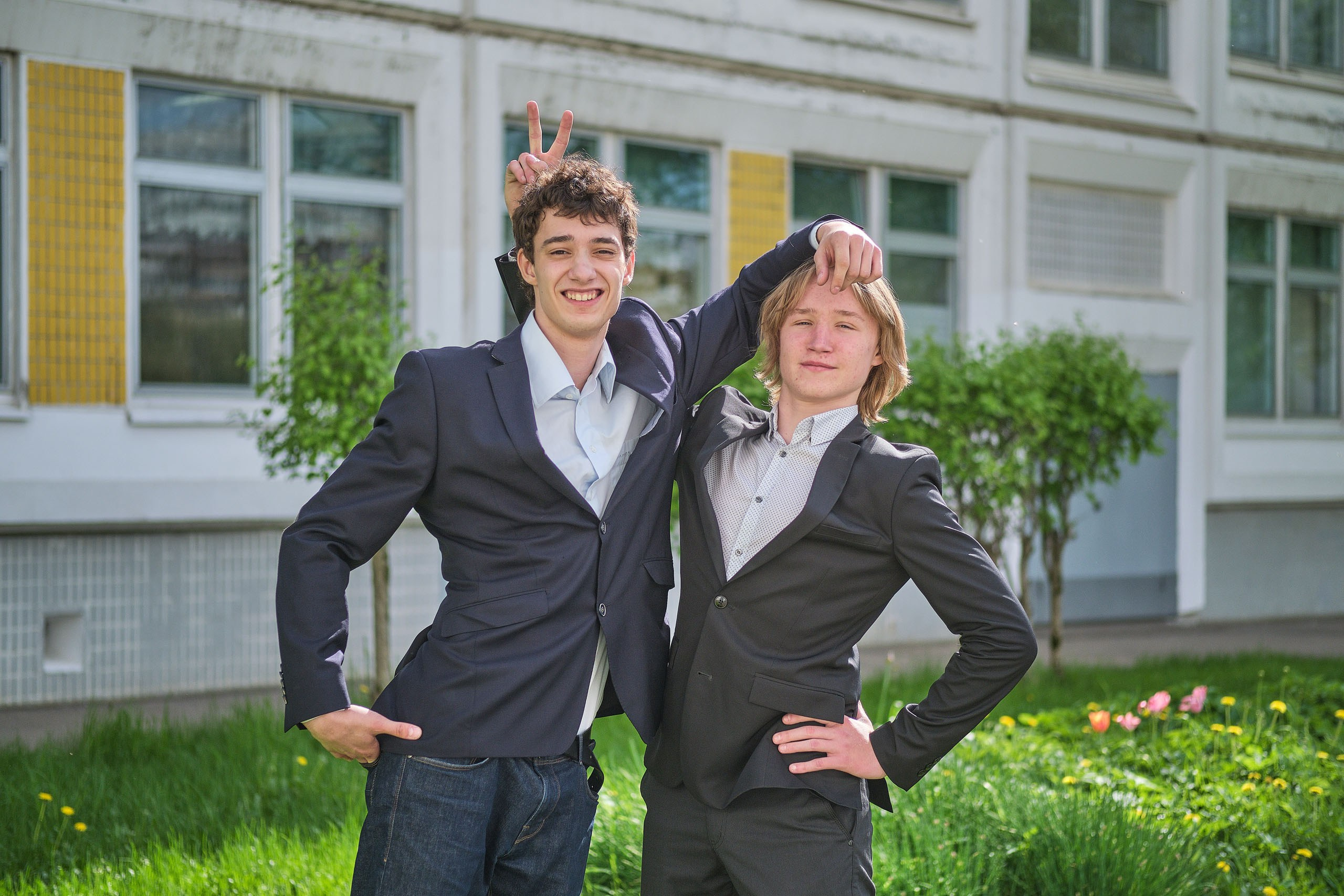 Школьная съёмка выпускников (Репортаж)