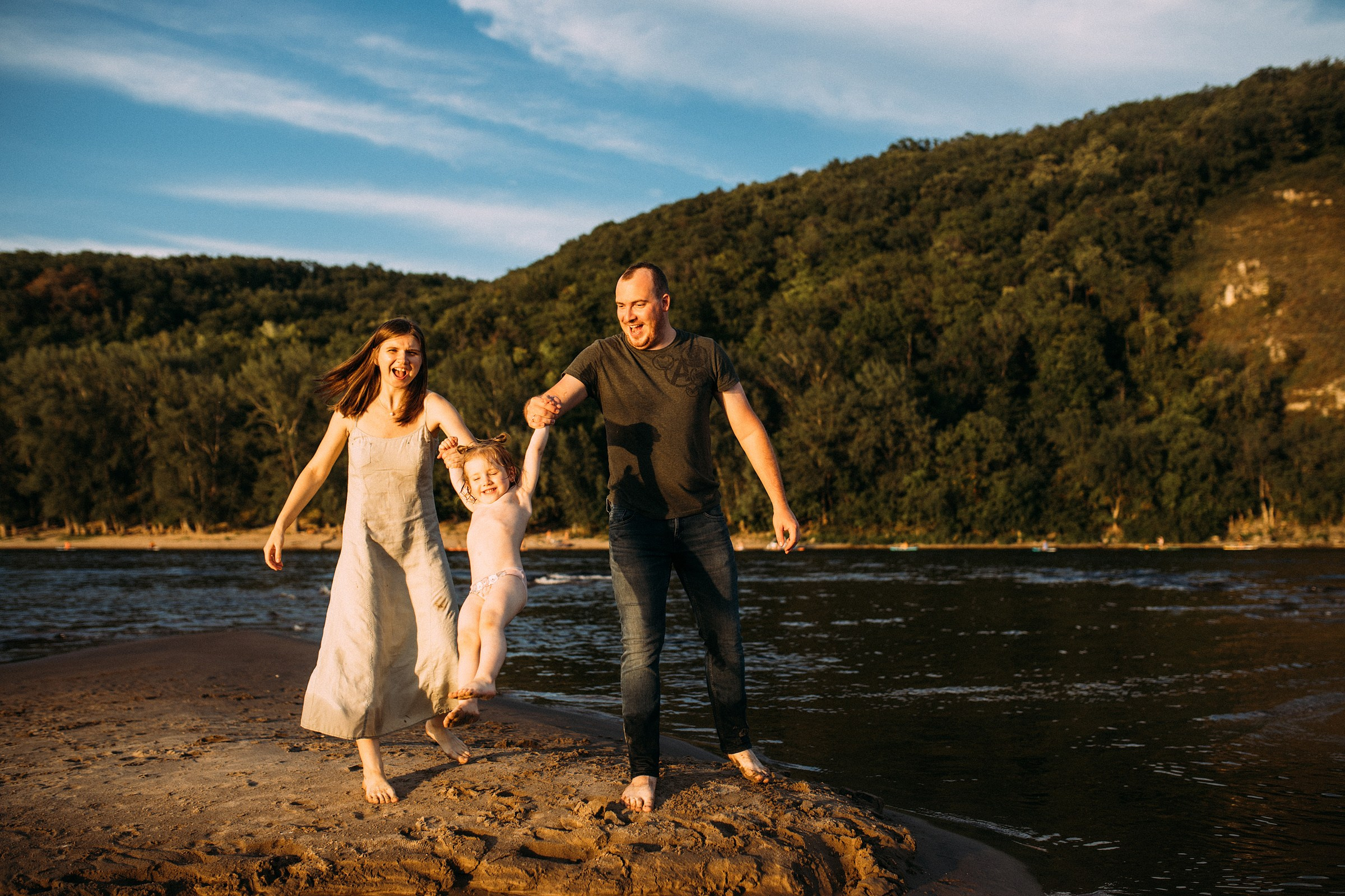 Таня, Гриша, Полина. Фотограф Людмила Оюн