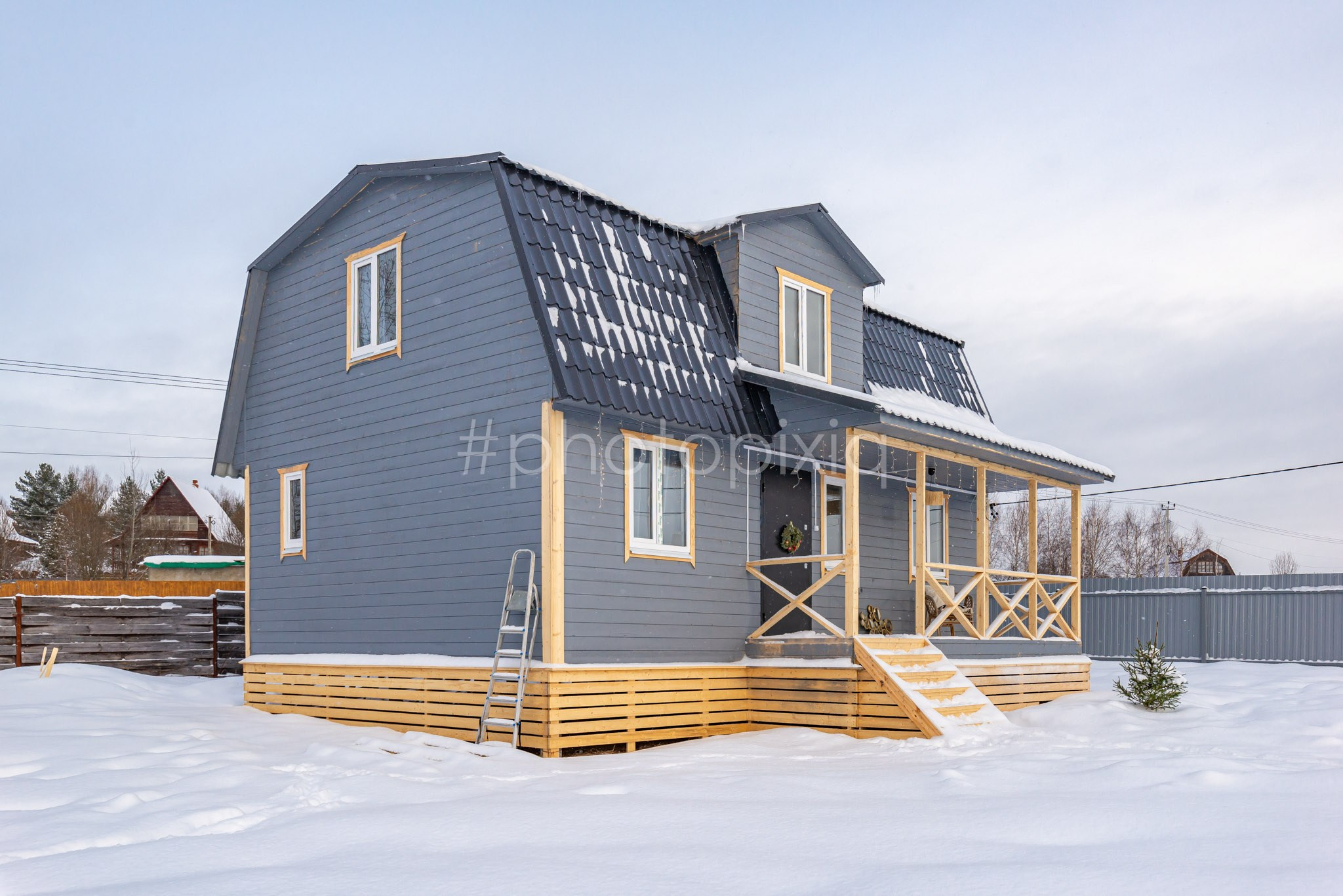 Съёмка дачного дома в КП Ольшаны для продажи. Интерьерная съёмка и виртуальные туры — Интерьерный фотограф Кузнецов Сергей (photopixiq)