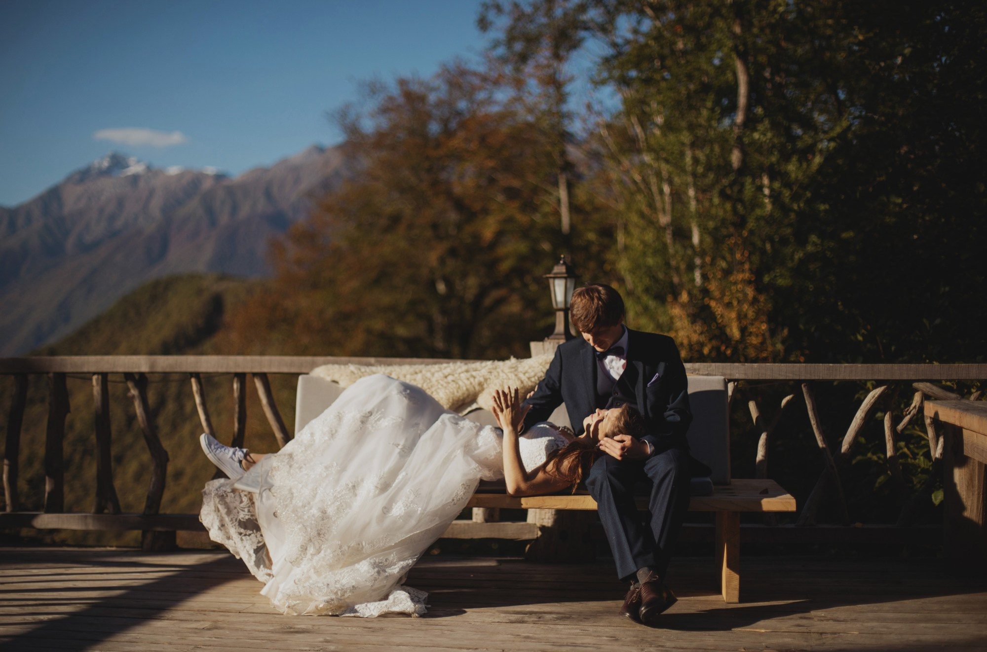 Свадебная прогулка Владимира и Ольги. Красная Поляна. Репортажный и постановочный Наталья Санникова
