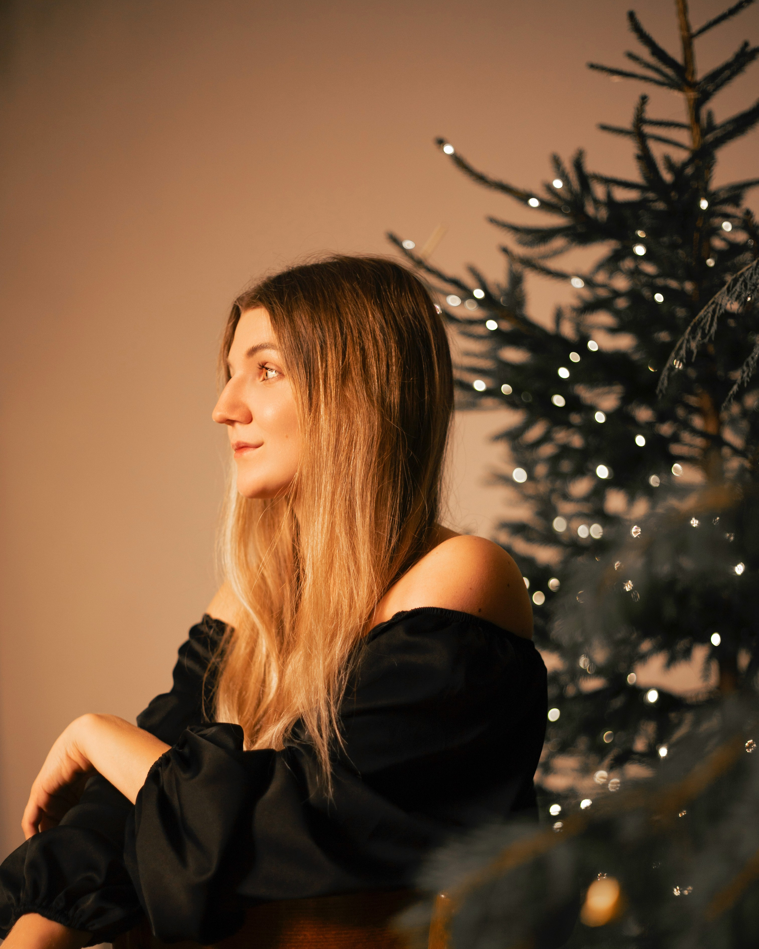 Новогодняя съёмка в фотостудии