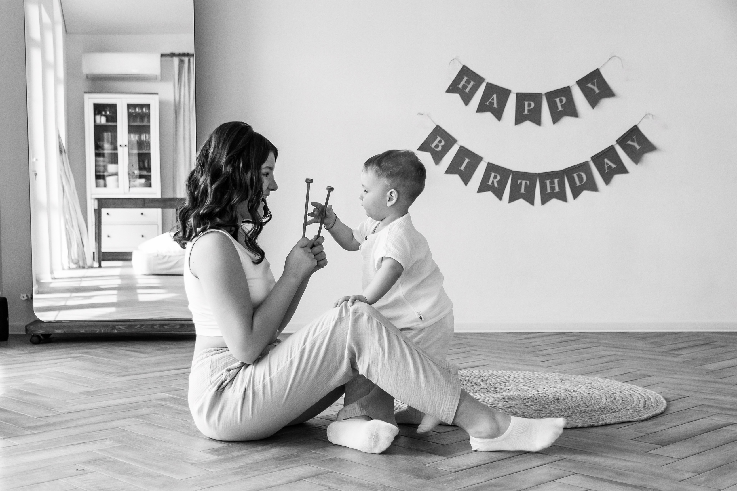 Фотосессия годика минимализм. Семейный и детский фотограф Кущ Наташа