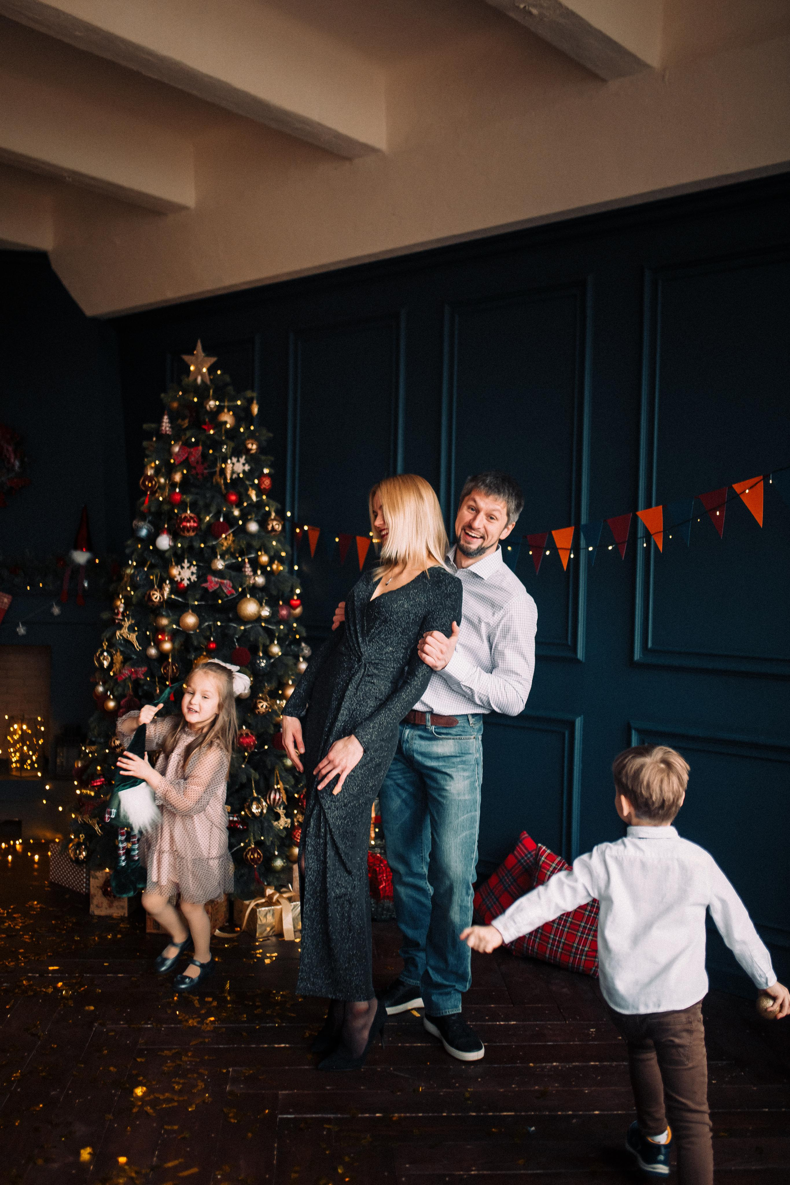 Семейная новогодняя. Свадебный и семейный фотограф Москва Екатерина Верижникова