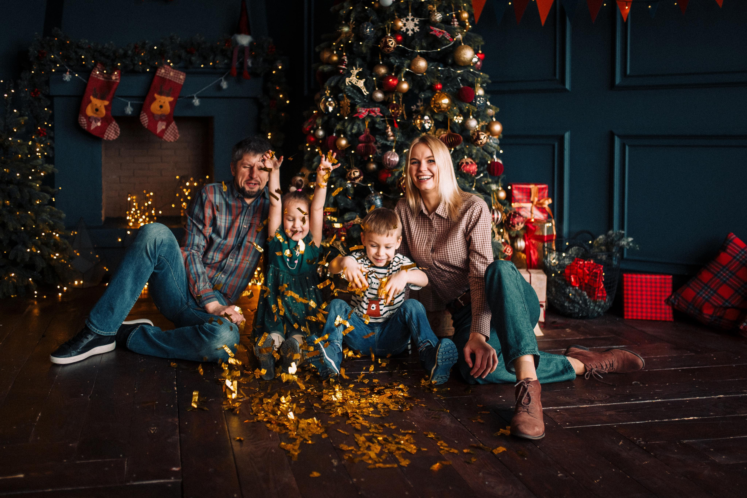 Семейная новогодняя. Свадебный и семейный фотограф Москва Екатерина Верижникова