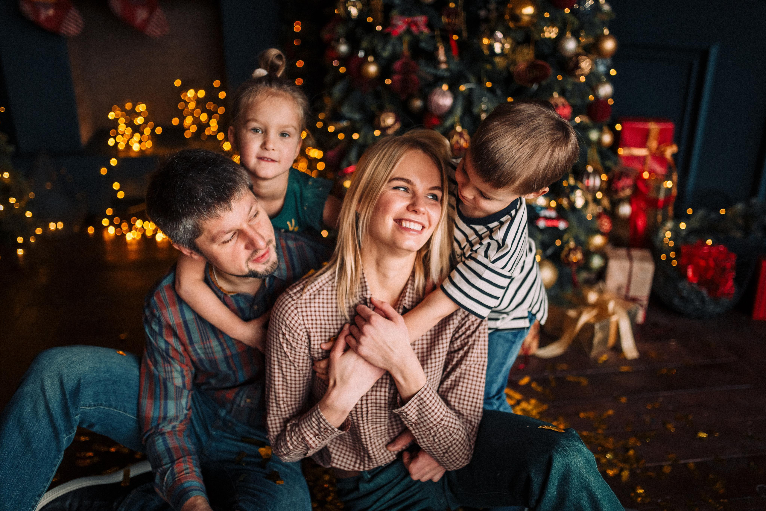 Семейная новогодняя. Свадебный и семейный фотограф Москва Екатерина Верижникова