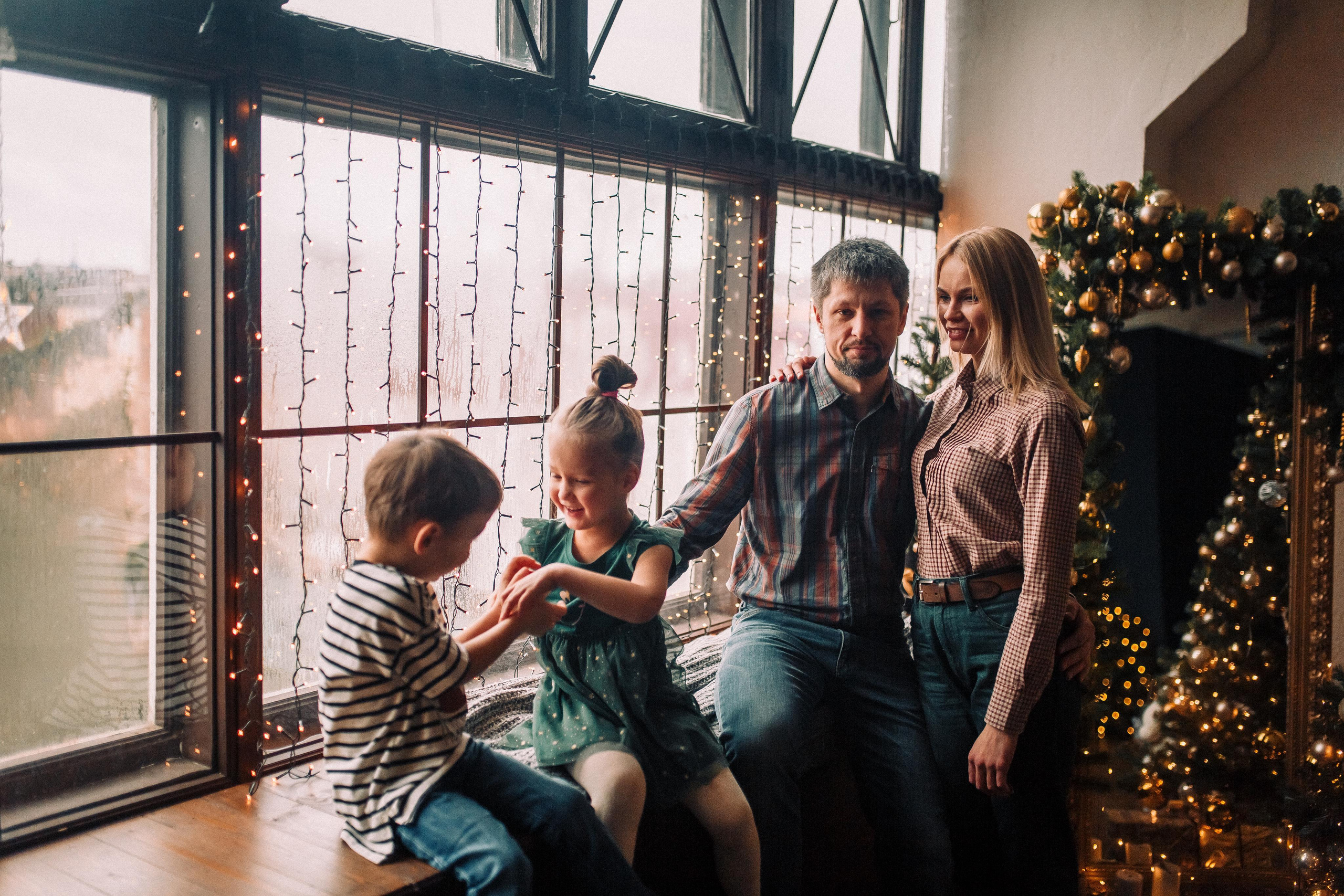 Семейная новогодняя. Свадебный и семейный фотограф Москва Екатерина Верижникова