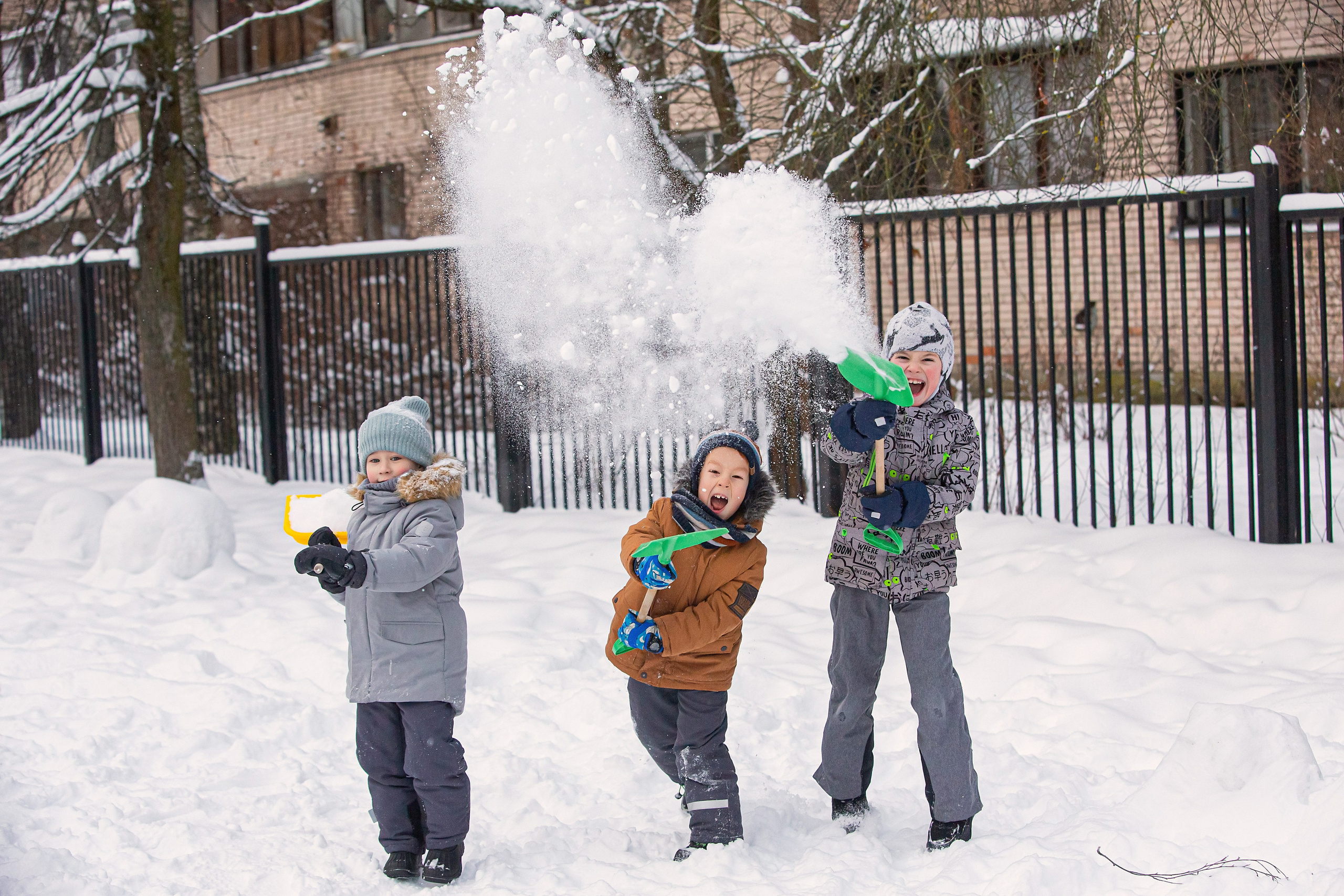 Зима в детском саду. Свадебный, семейный, детский фотограф в Санкт-Петербурге