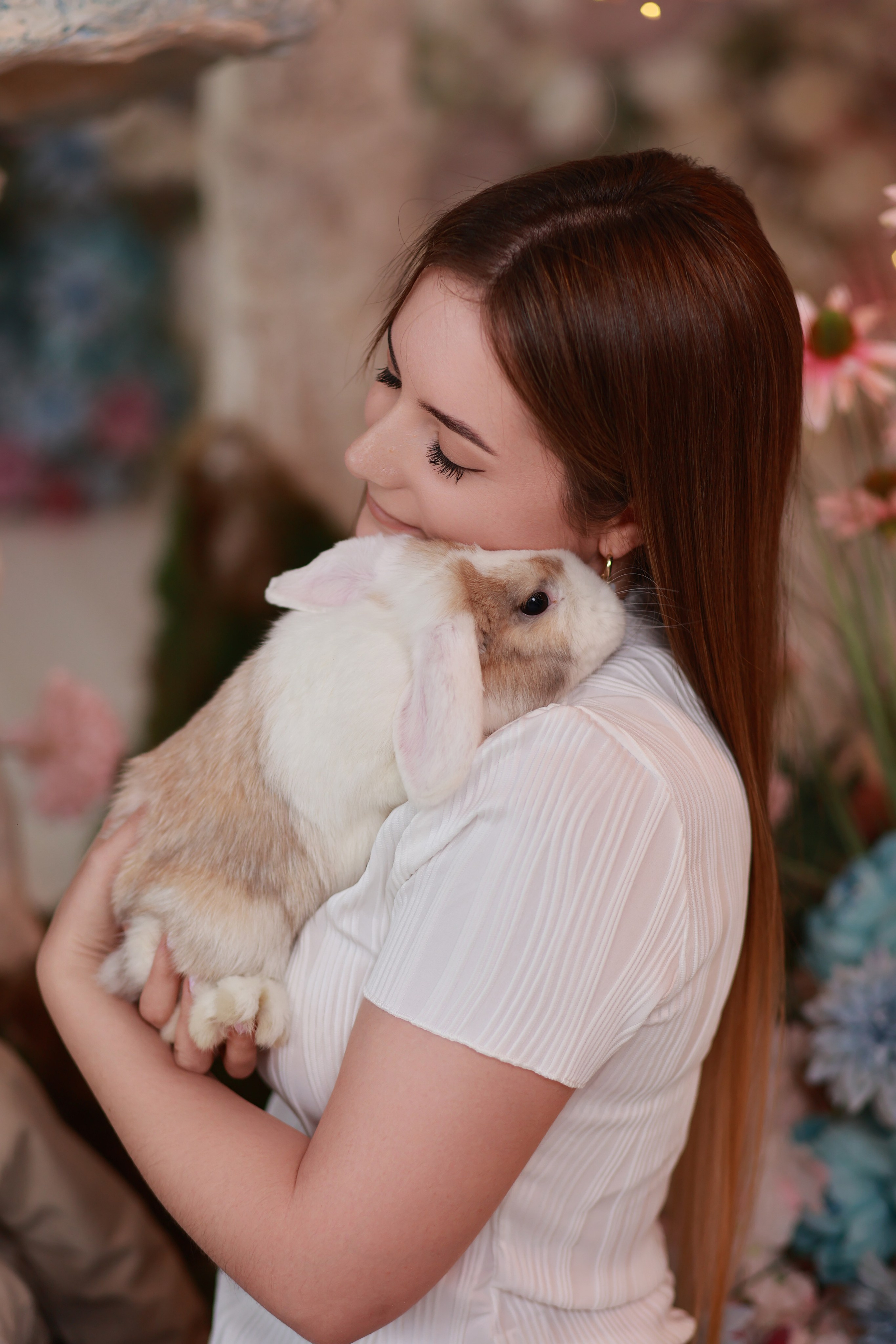 Фотопроект с козочкой и кроликами. Детский семейный фотограф Краснодар