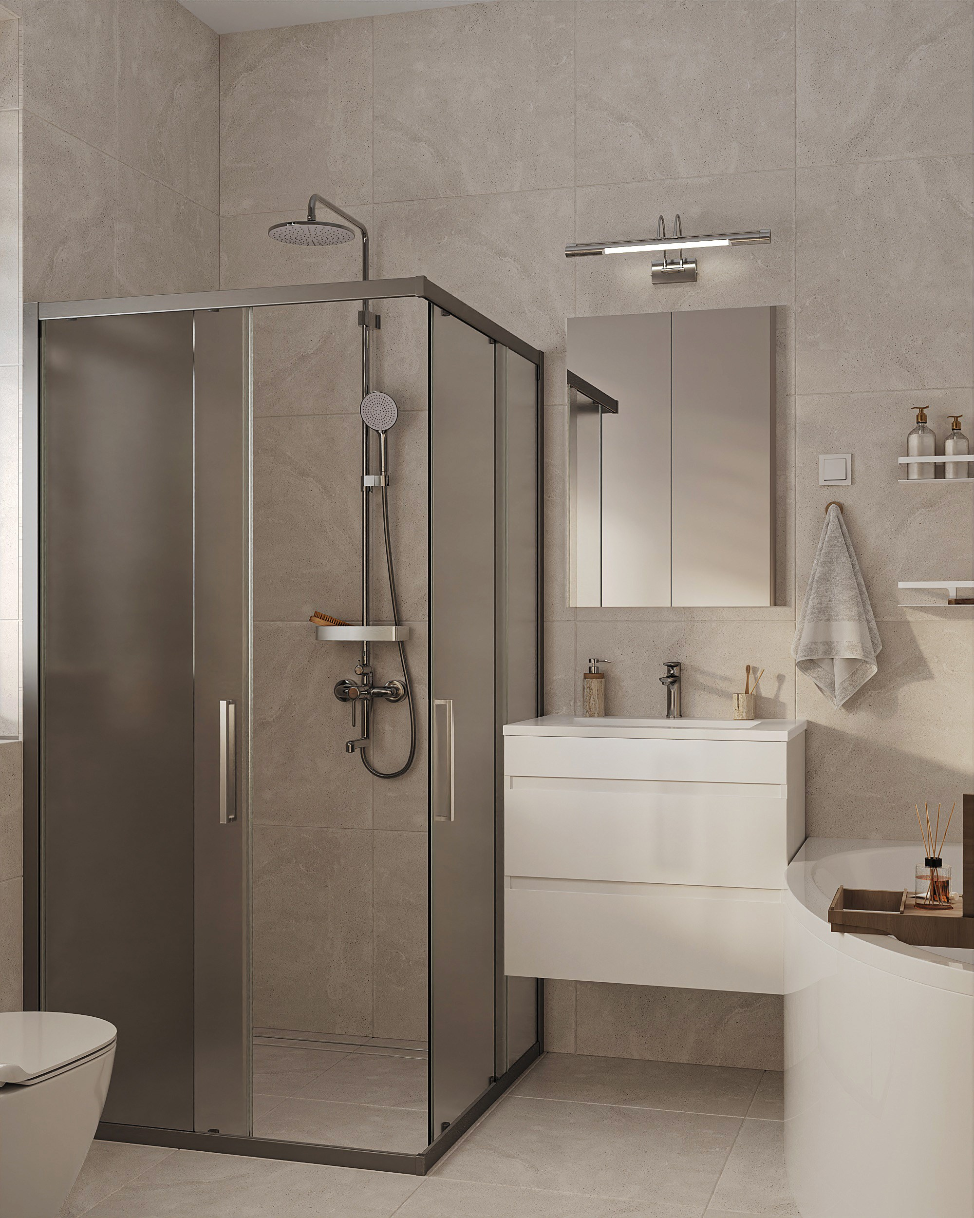 Светлый просторный СУ