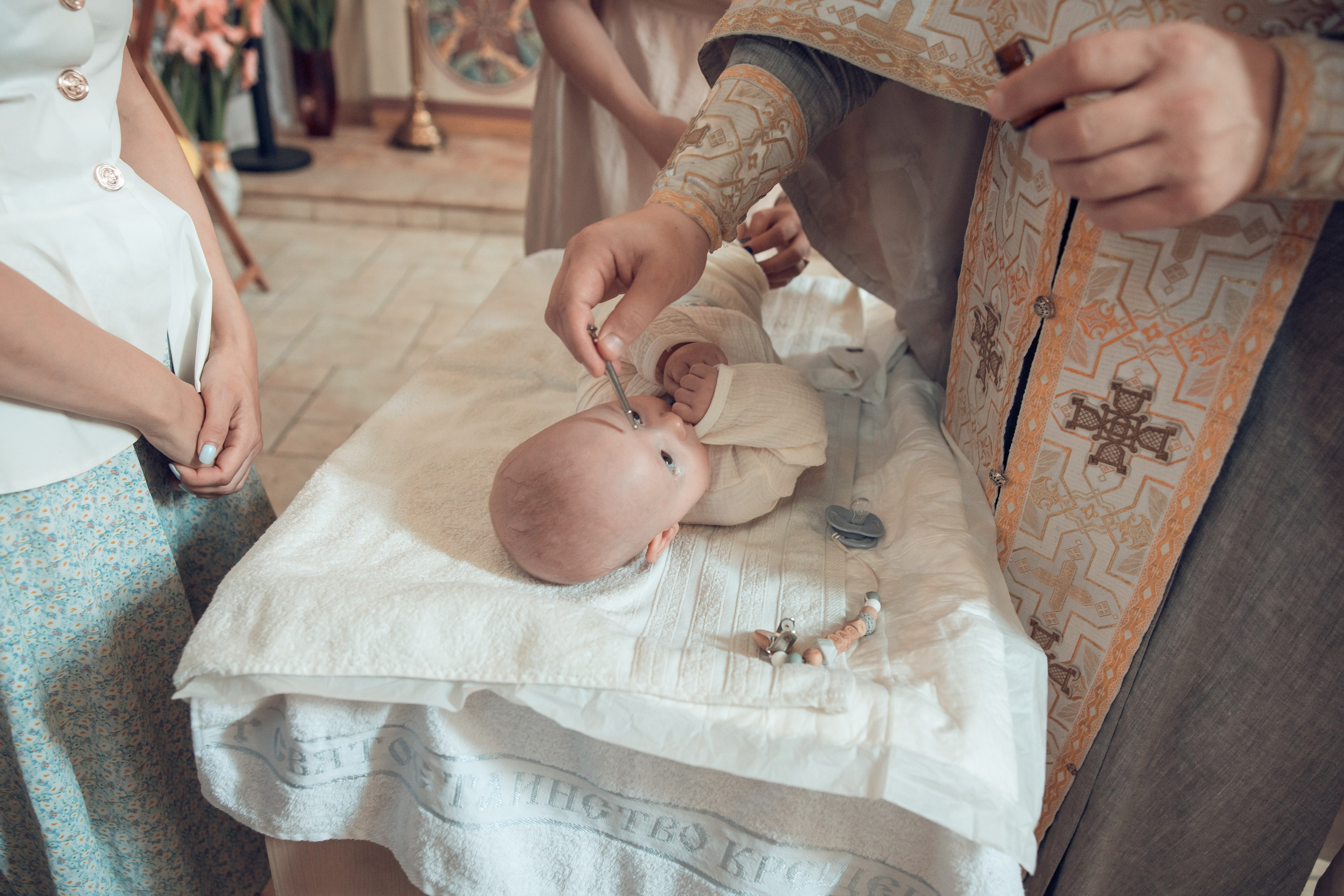 Таинство Крещения Василия. Храм в честь иконы «Всецарица». Семейный фотограф в Рязани и Рязанской области