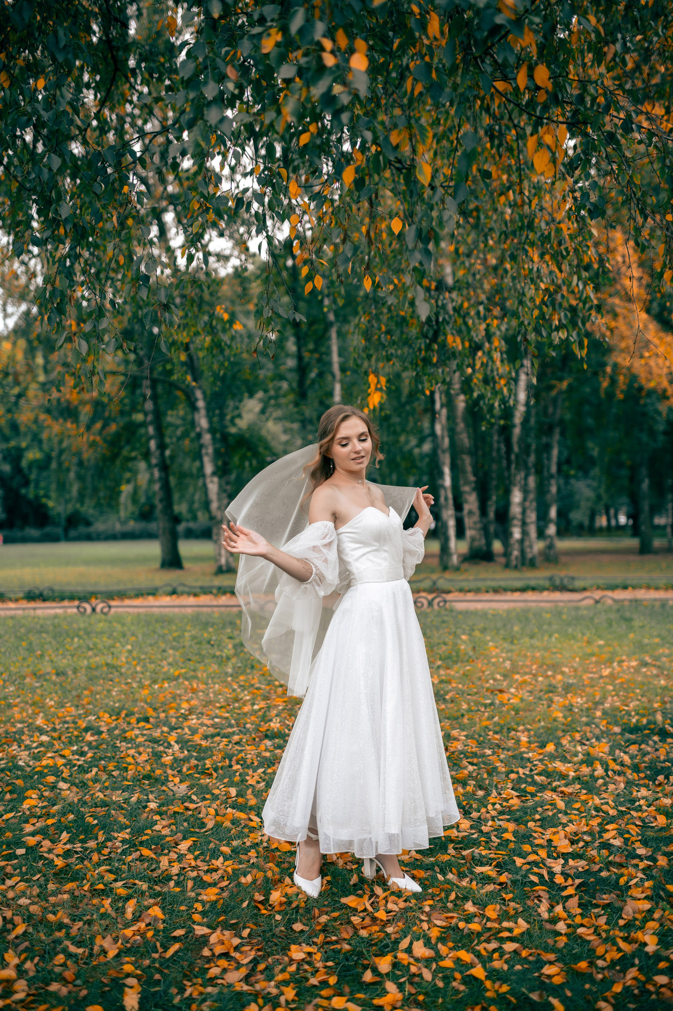 Анастасия и Михаил (Второй Дворец Бракосочетания на Фурштатской улице 52, фотосессия в Таврическом парке). Портретный, семейный и свадебный фотограф в Санкт-Петербурге и в Пушкине Ширяев Денис