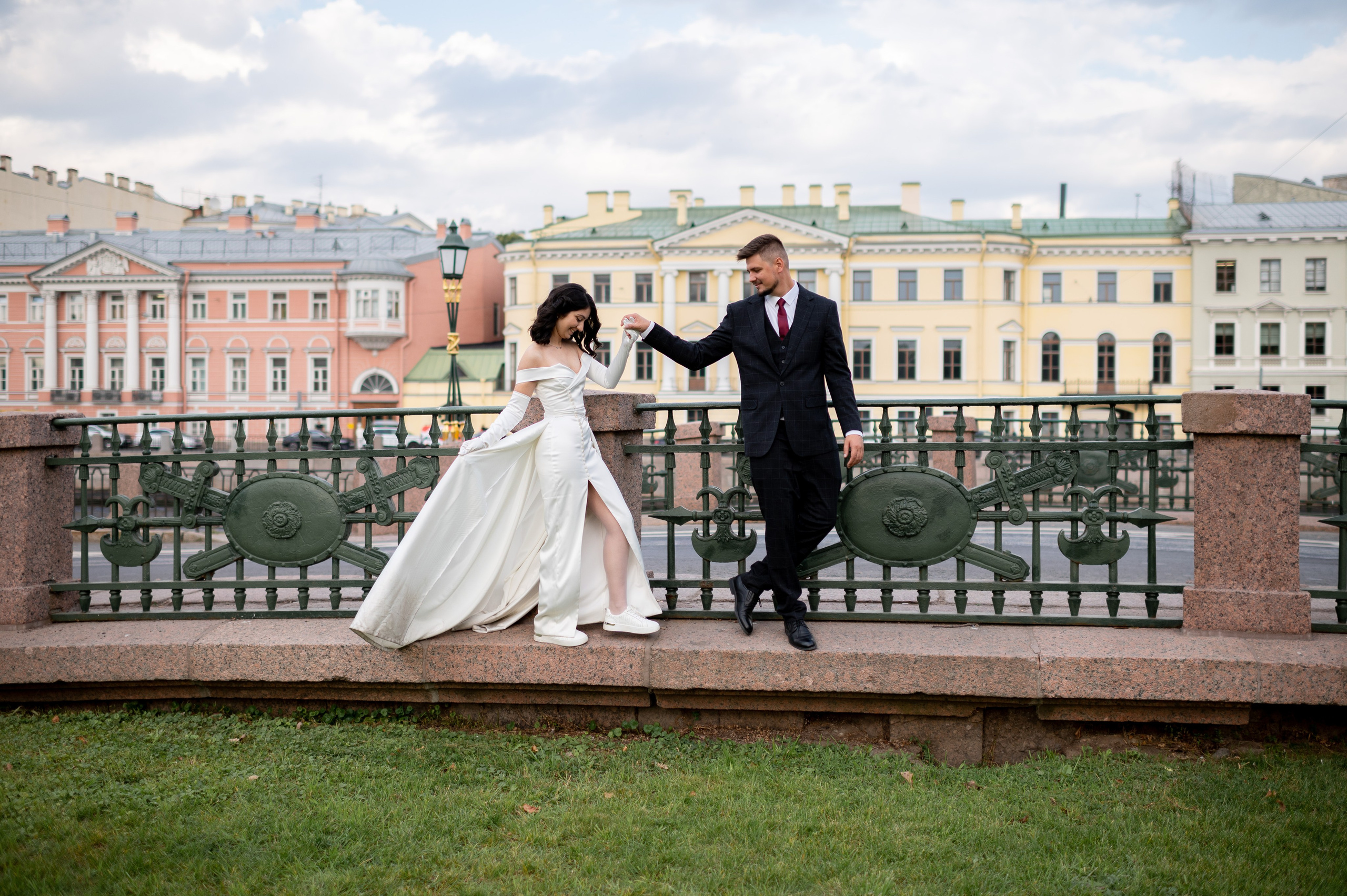 Камерная свадьба в Первом Дворце Бракосочетания №1 на Английской набережной Яны и Евгения. Портретный, семейный и свадебный фотограф в Санкт-Петербурге и в Пушкине Ширяев Денис
