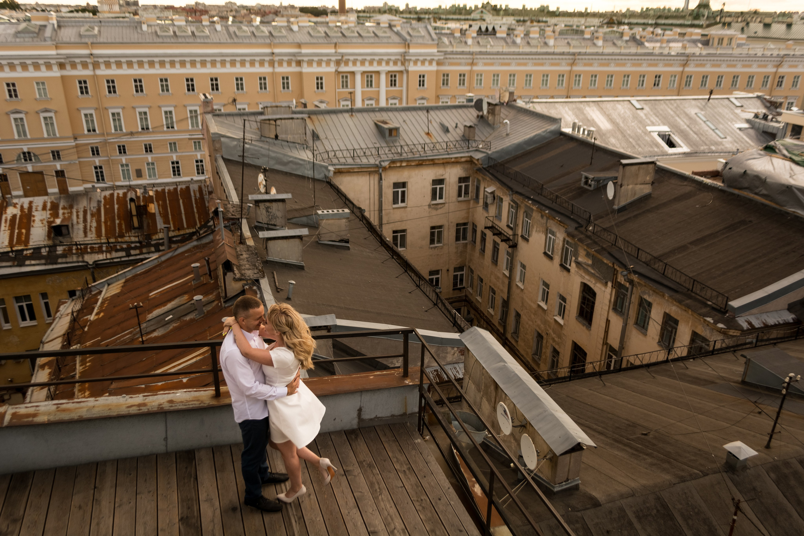 Love Story на крыше. Портретный фотограф в Санкт-Петербурге Наталья Родионова