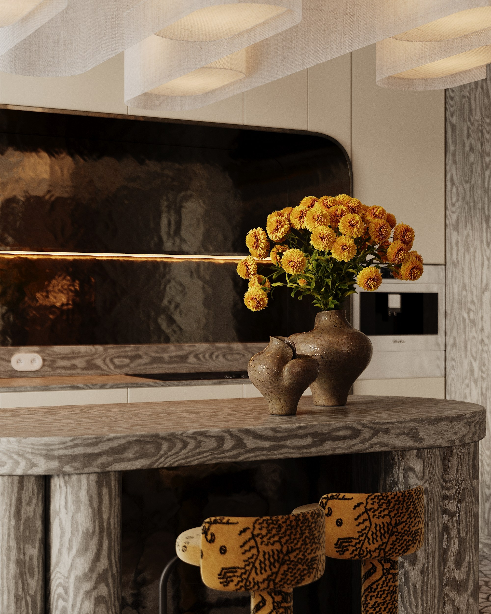 SOFT MINIMAL APARTMENT. Interior 3D visualizer Liya Iskevich
