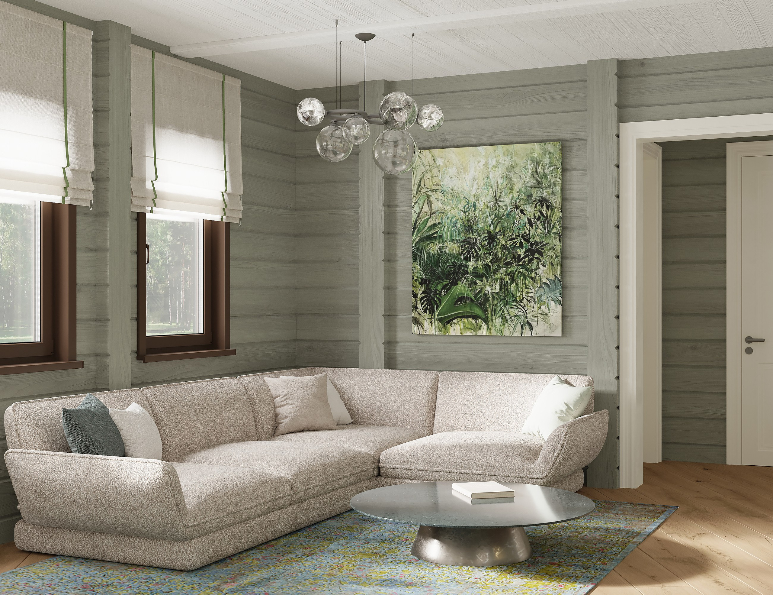 Кухня — гостиная. 3D-дизайнер Кристина Пуляевская