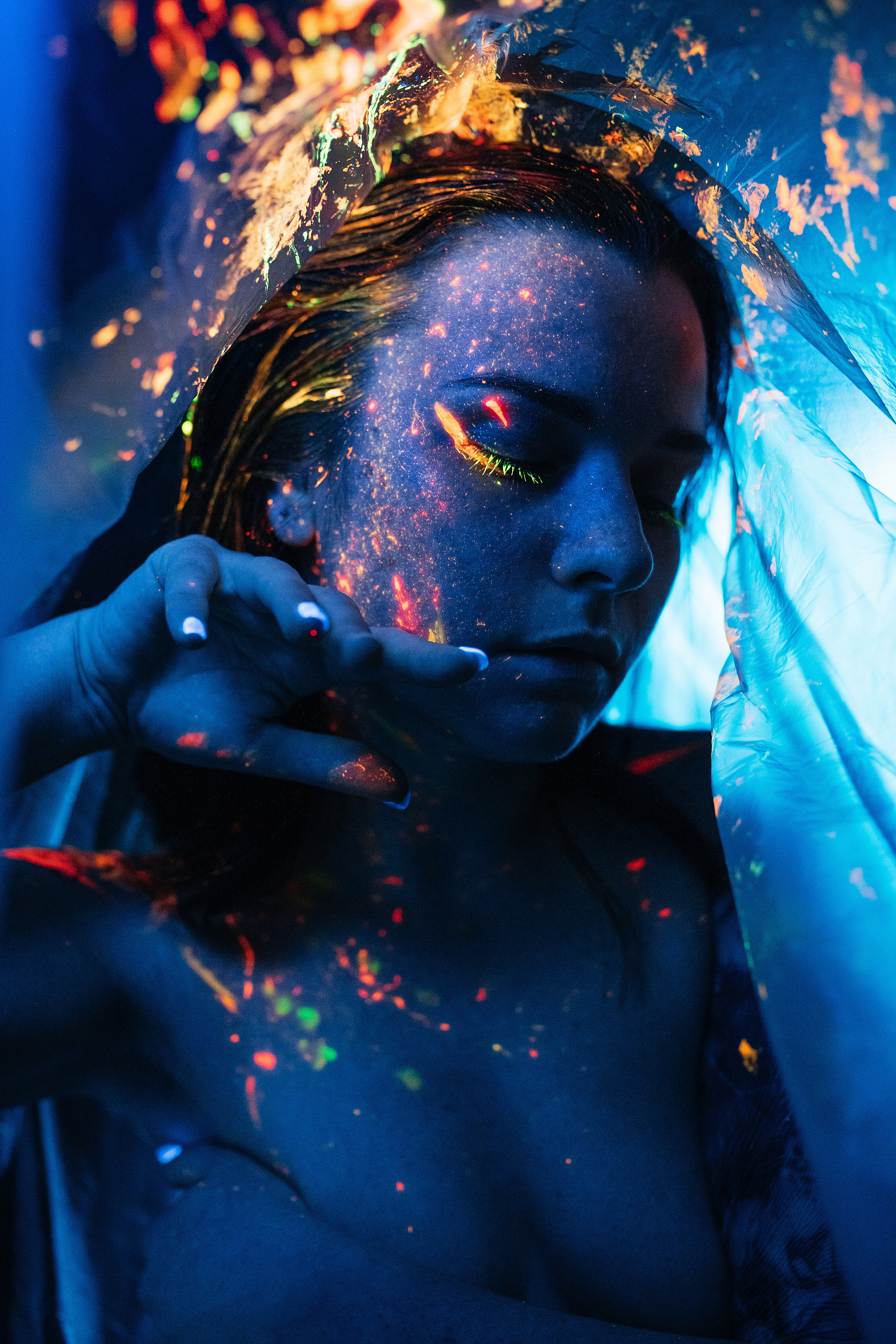 Съемка со светящимися красками. Свадебный, семейный фотограф в Рязани Лена Брант