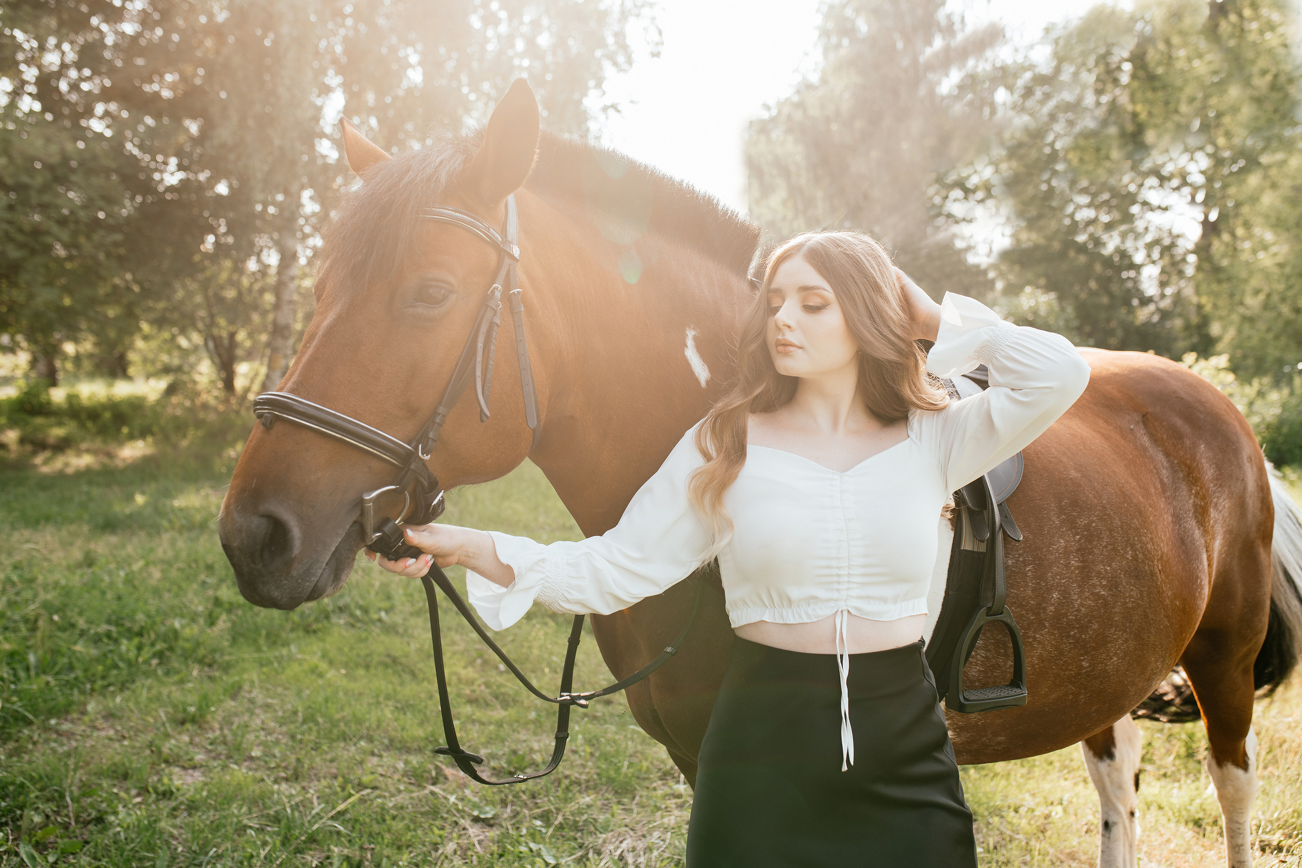 Фотодень с лошадью. Свадебный, семейный фотограф в Рязани Лена Брант