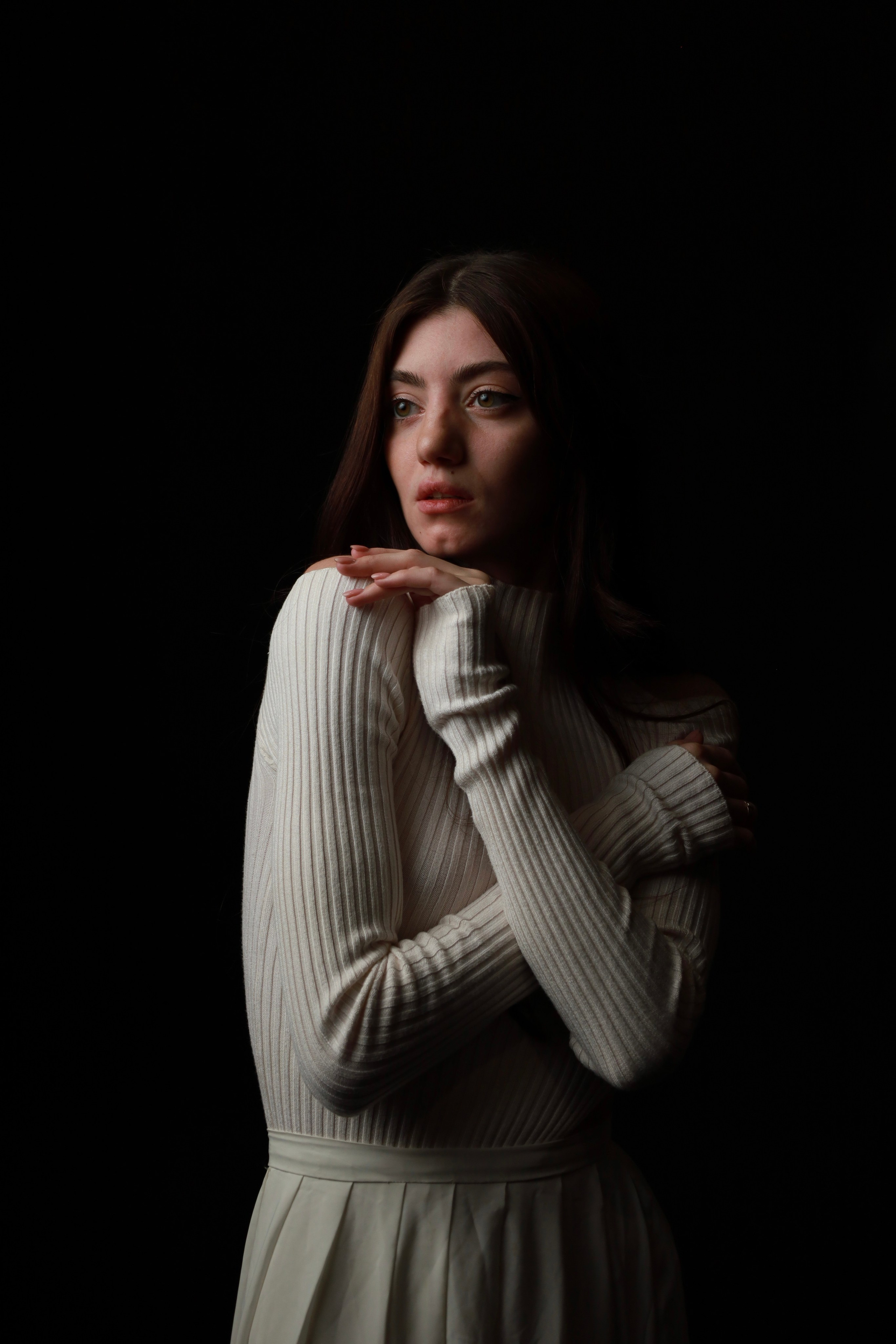 Валерия. Воздушная фотосъемка в студии. Портретный фотограф Панферова Регина г. Санкт-Петербург, г. Казань