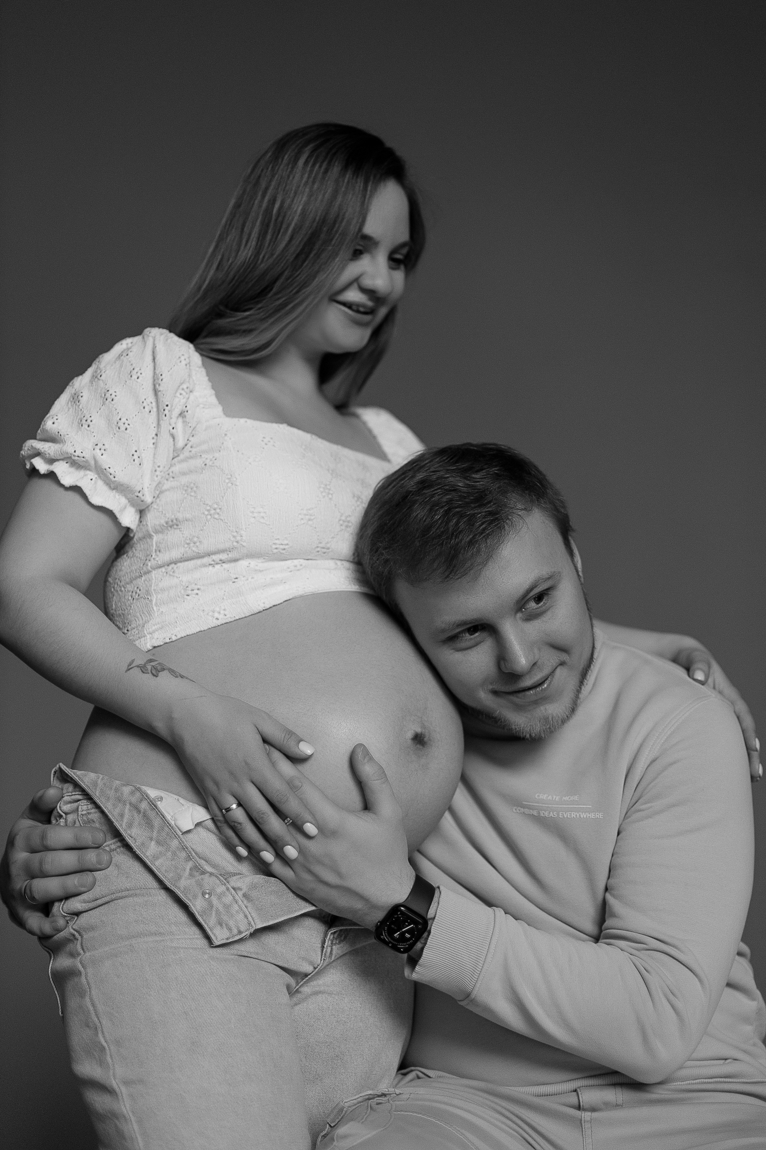 Беременность студия. Фотограф Нелля Кадикина