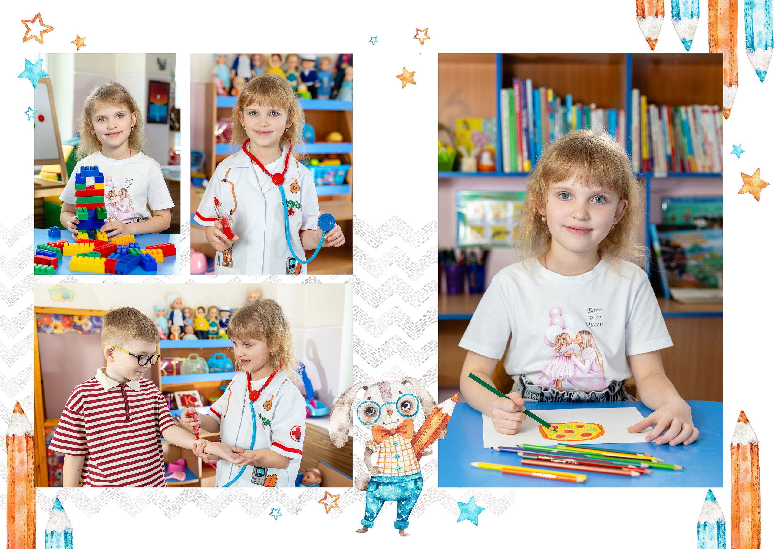 Варианты, садик. Студия детской игровой фотографии COLOUR